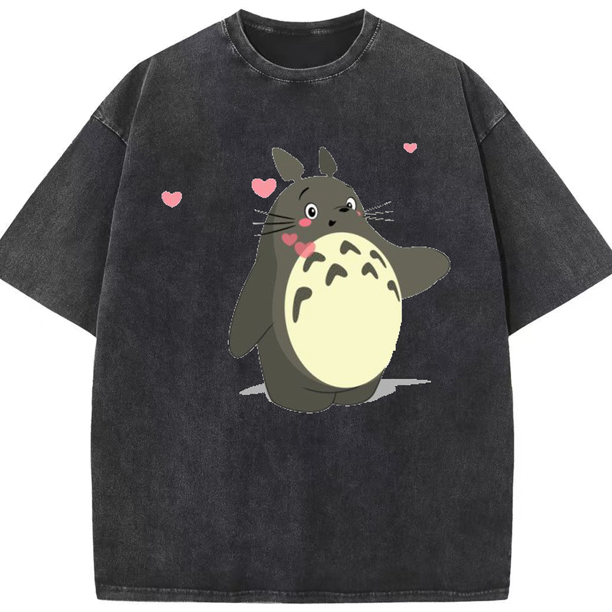 （画像用） となりのトトロ 草壁メイ 草壁サツキ My Neighbor Totoro Satsuki Kusakabe Mei Kusakabe 綿100% ヴィンテージ風 半袖Tシャツ（フロントプリント）