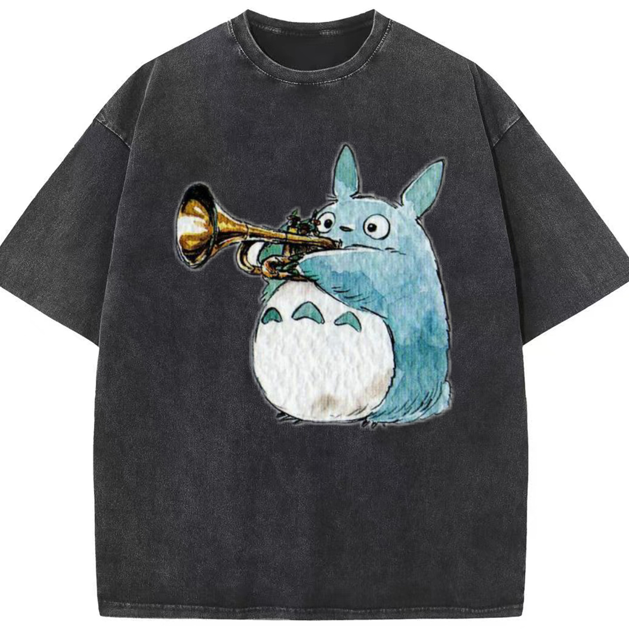 （画像用） となりのトトロ 草壁メイ 草壁サツキ My Neighbor Totoro Satsuki Kusakabe Mei Kusakabe 綿100% ヴィンテージ風 半袖Tシャツ（フロントプリント）