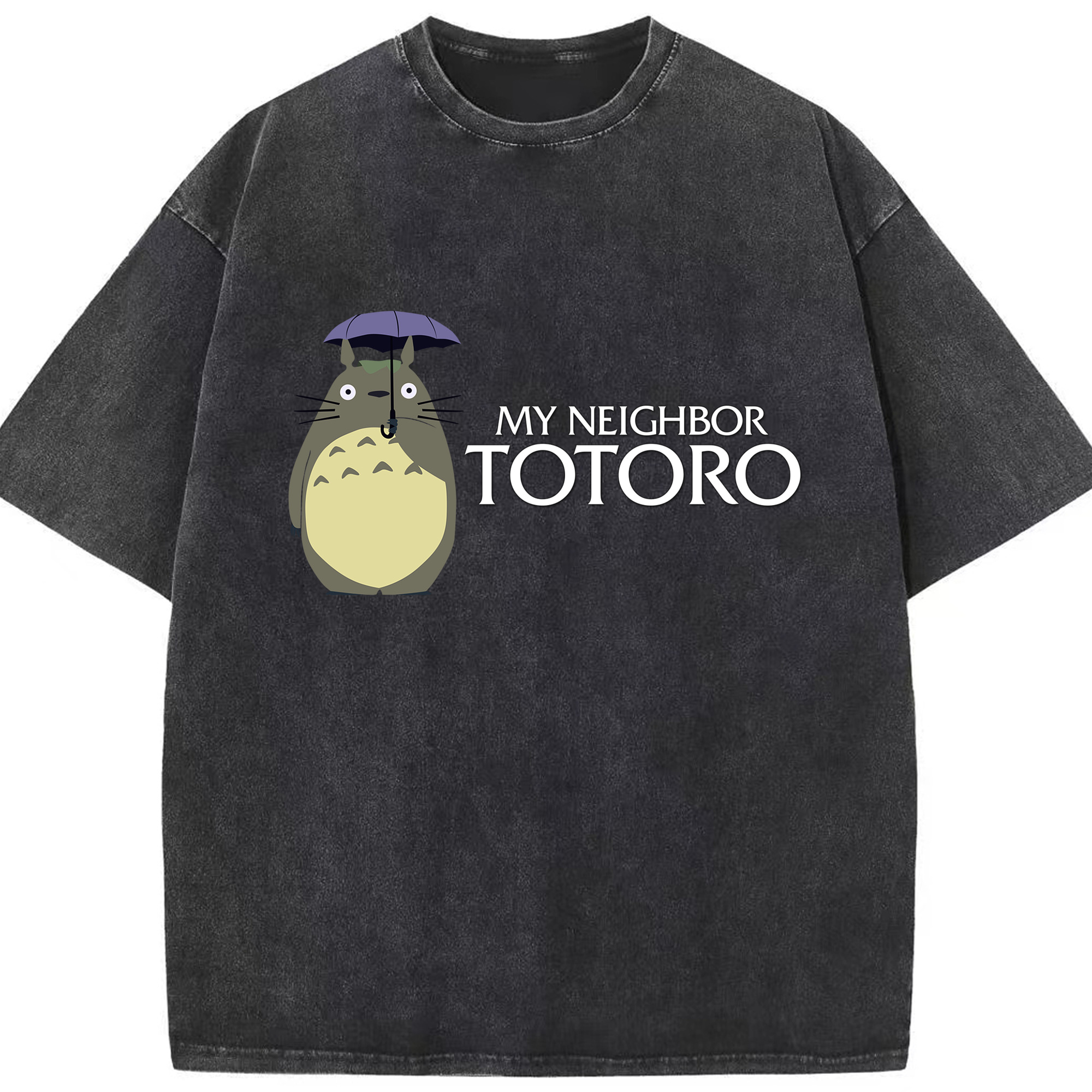 （画像用） となりのトトロ 草壁メイ 草壁サツキ My Neighbor Totoro Satsuki Kusakabe Mei Kusakabe 綿100% ヴィンテージ風 半袖Tシャツ（フロントプリント）