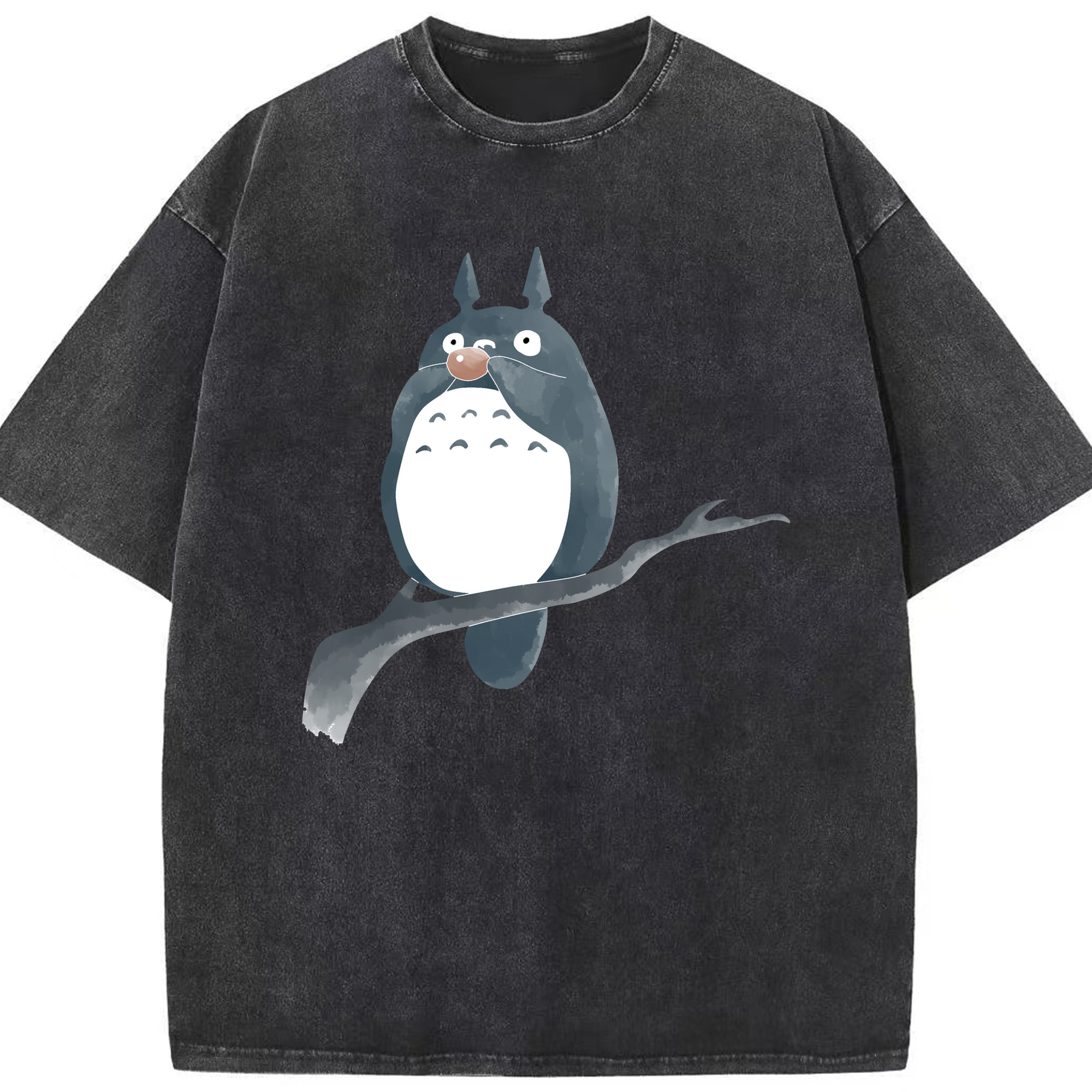 （画像用） となりのトトロ 草壁メイ 草壁サツキ My Neighbor Totoro Satsuki Kusakabe Mei Kusakabe 綿100% ヴィンテージ風 半袖Tシャツ（フロントプリント）