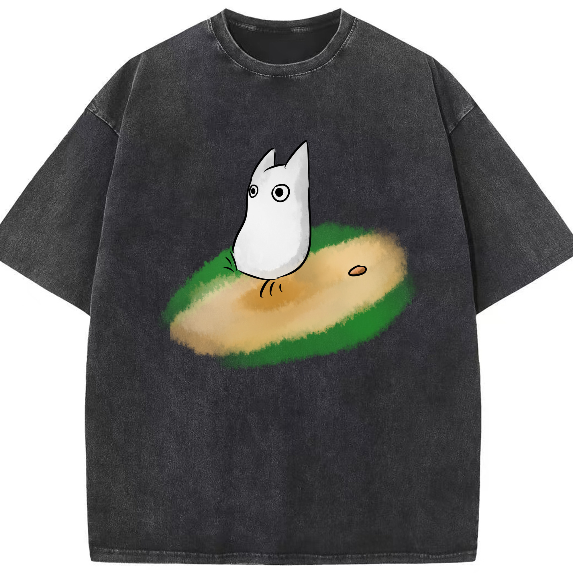 （画像用） となりのトトロ 草壁メイ 草壁サツキ My Neighbor Totoro Satsuki Kusakabe Mei Kusakabe 綿100% ヴィンテージ風 半袖Tシャツ（フロントプリント）