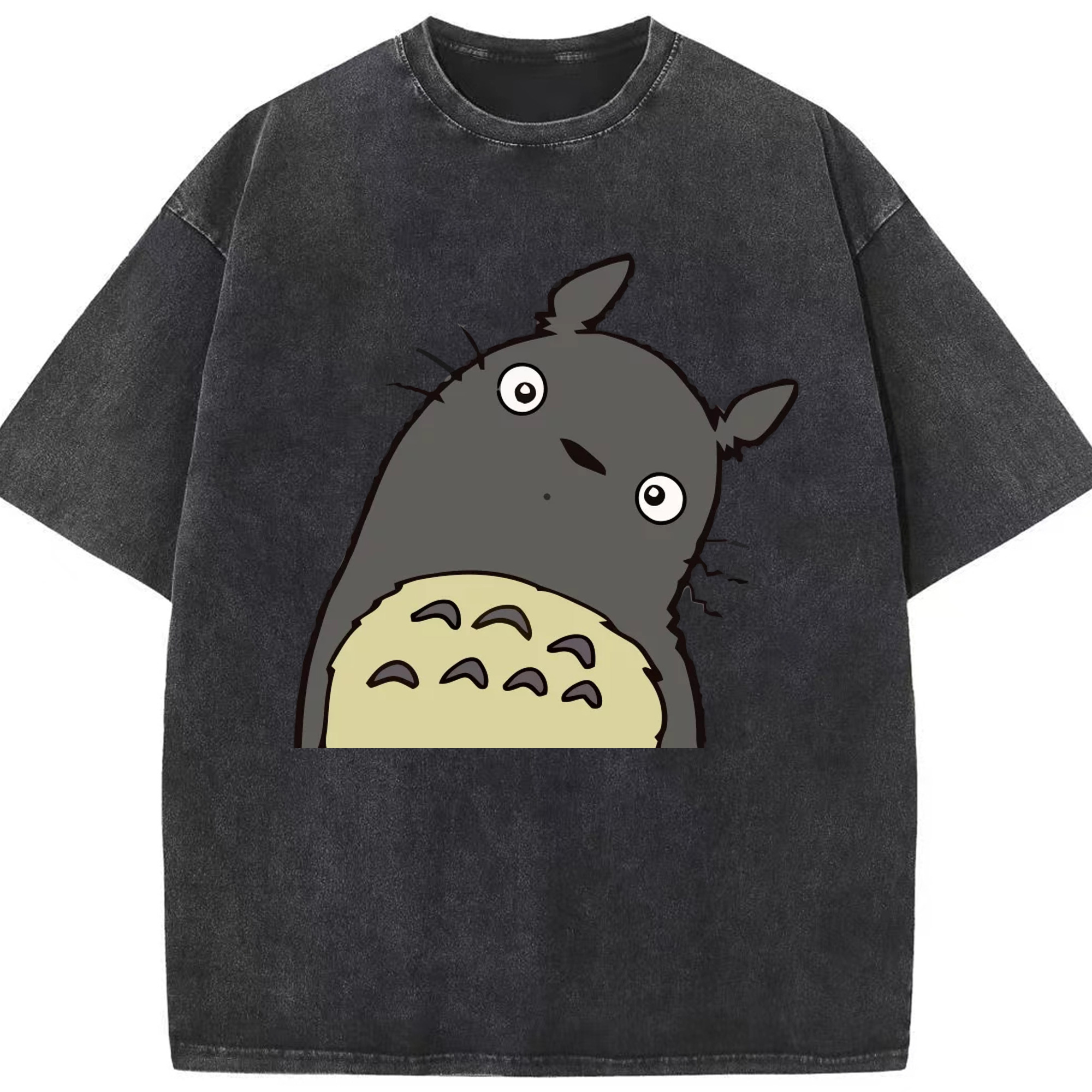 （画像用） となりのトトロ 草壁メイ 草壁サツキ My Neighbor Totoro Satsuki Kusakabe Mei Kusakabe 綿100% ヴィンテージ風 半袖Tシャツ（フロントプリント）