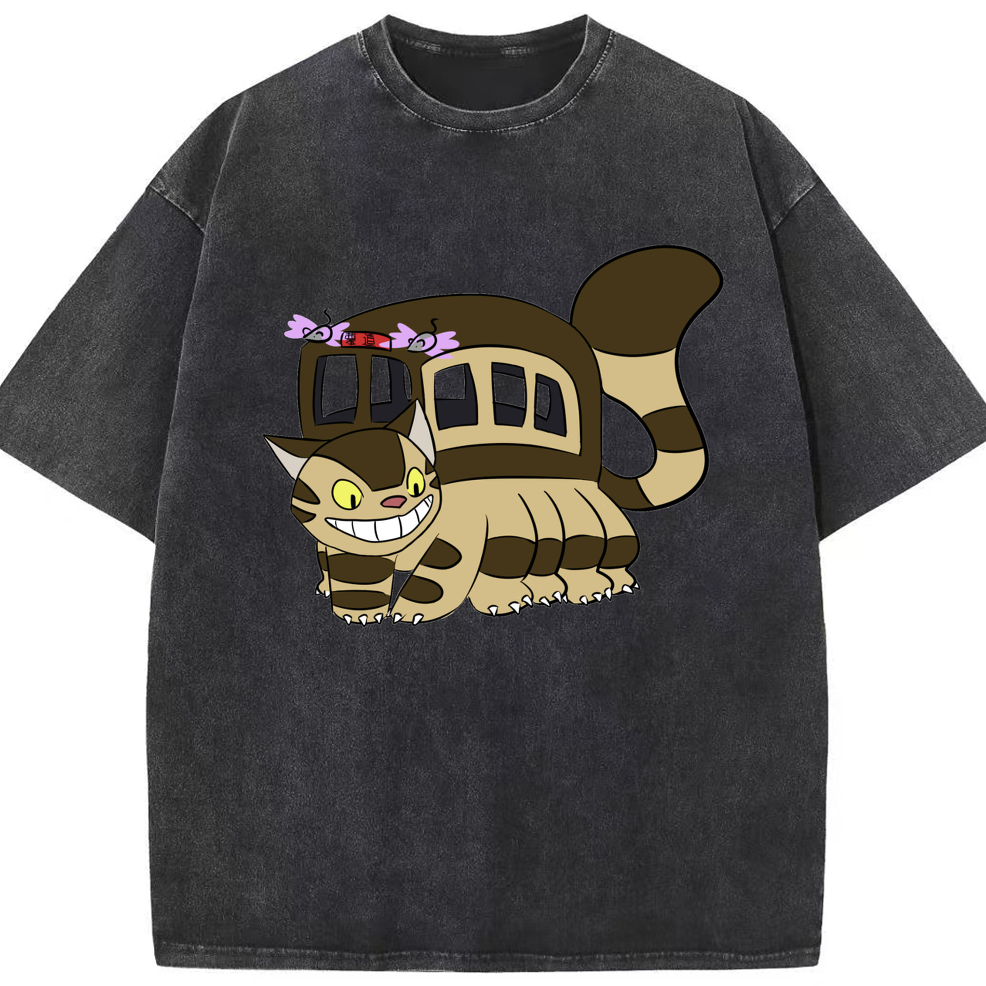 （画像用） となりのトトロ 草壁メイ 草壁サツキ My Neighbor Totoro Satsuki Kusakabe Mei Kusakabe 綿100% ヴィンテージ風 半袖Tシャツ（フロントプリント）