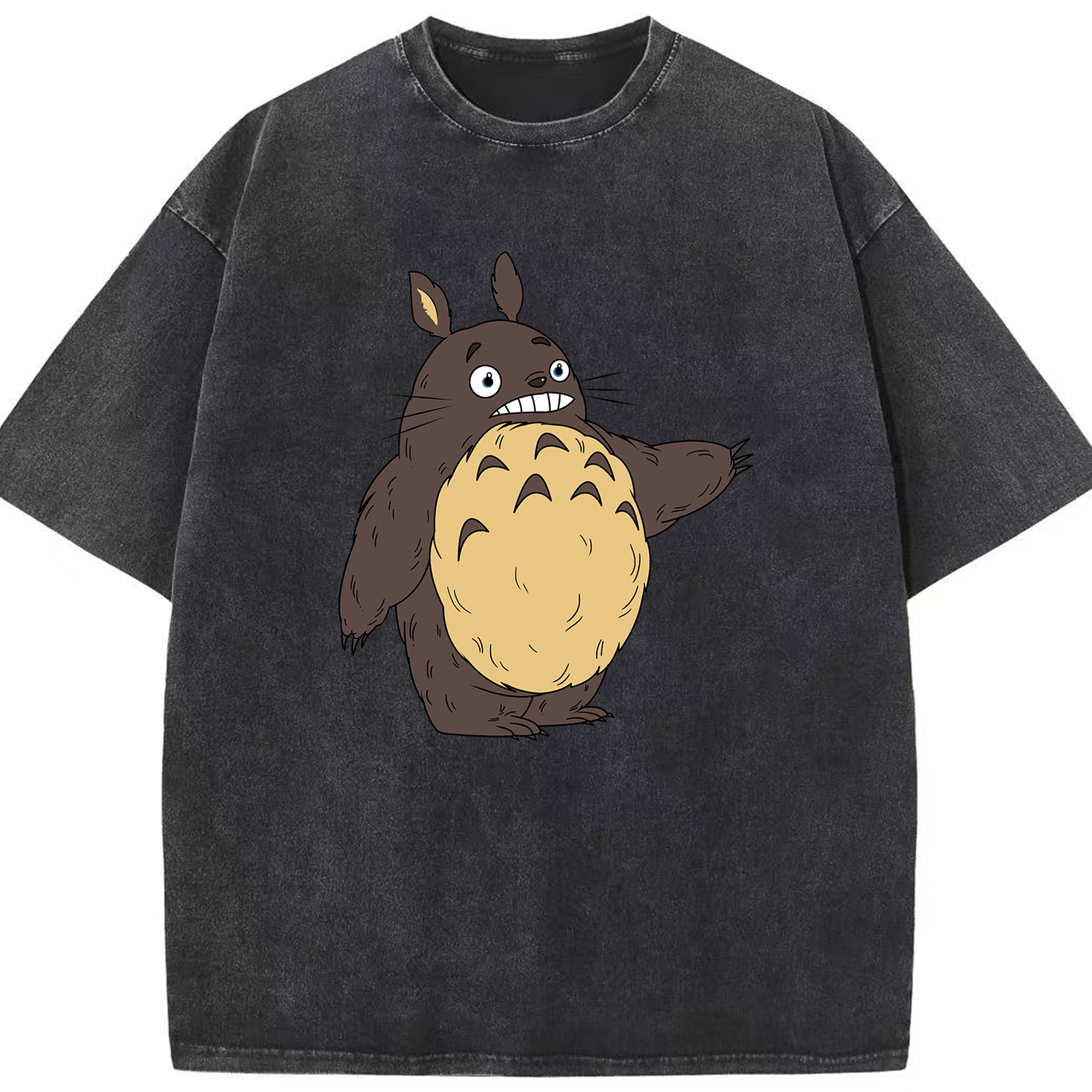 （画像用） となりのトトロ 草壁メイ 草壁サツキ My Neighbor Totoro Satsuki Kusakabe Mei Kusakabe 綿100% ヴィンテージ風 半袖Tシャツ（フロントプリント）