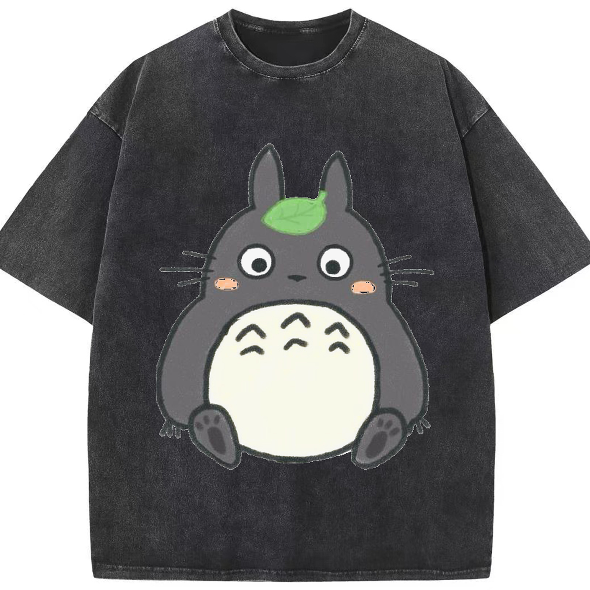 （画像用） となりのトトロ 草壁メイ 草壁サツキ My Neighbor Totoro Satsuki Kusakabe Mei Kusakabe 綿100% ヴィンテージ風 半袖Tシャツ（フロントプリント）