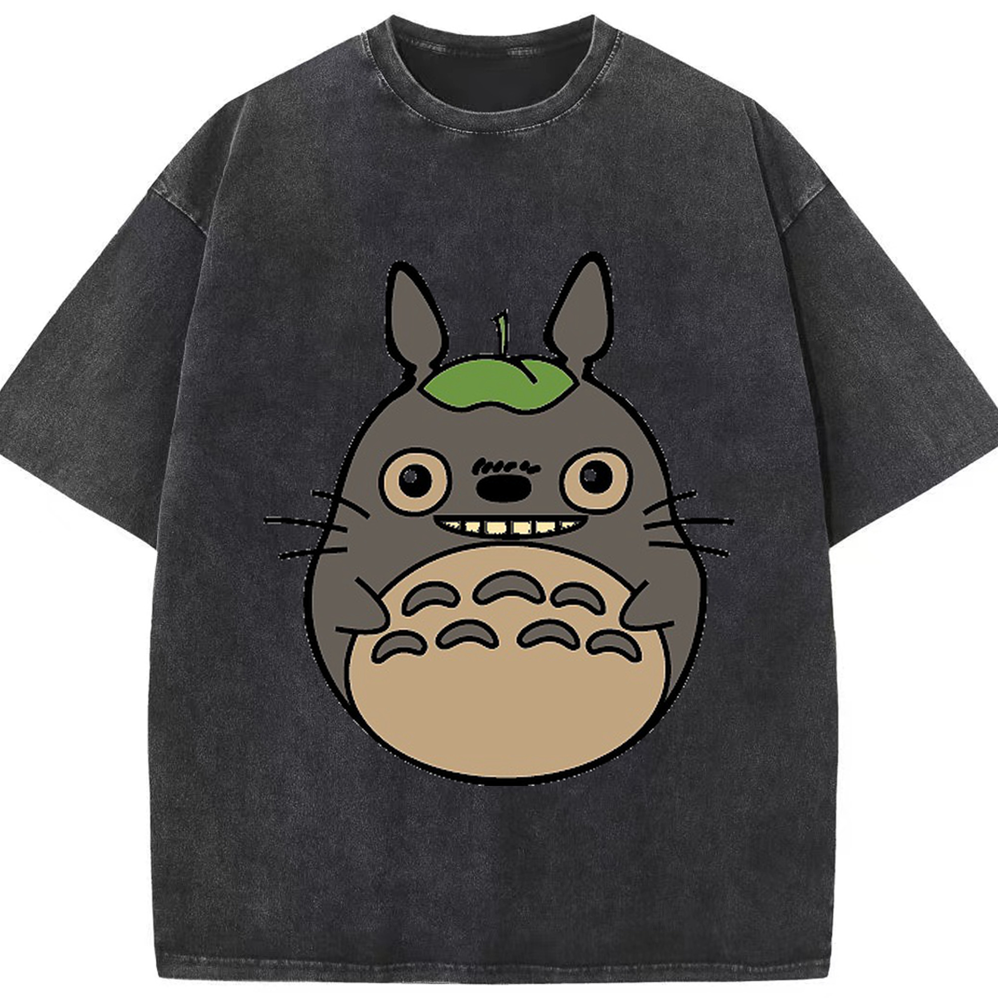 （画像用） となりのトトロ 草壁メイ 草壁サツキ My Neighbor Totoro Satsuki Kusakabe Mei Kusakabe 綿100% ヴィンテージ風 半袖Tシャツ（フロントプリント）