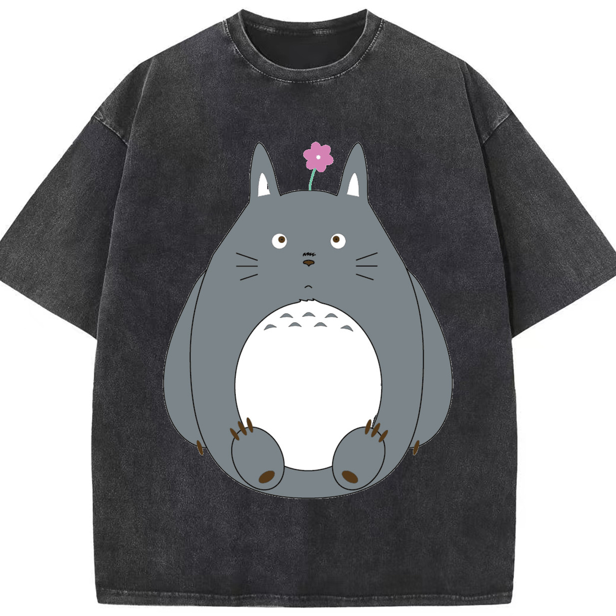 （画像用） となりのトトロ 草壁メイ 草壁サツキ My Neighbor Totoro Satsuki Kusakabe Mei Kusakabe 綿100% ヴィンテージ風 半袖Tシャツ（フロントプリント）
