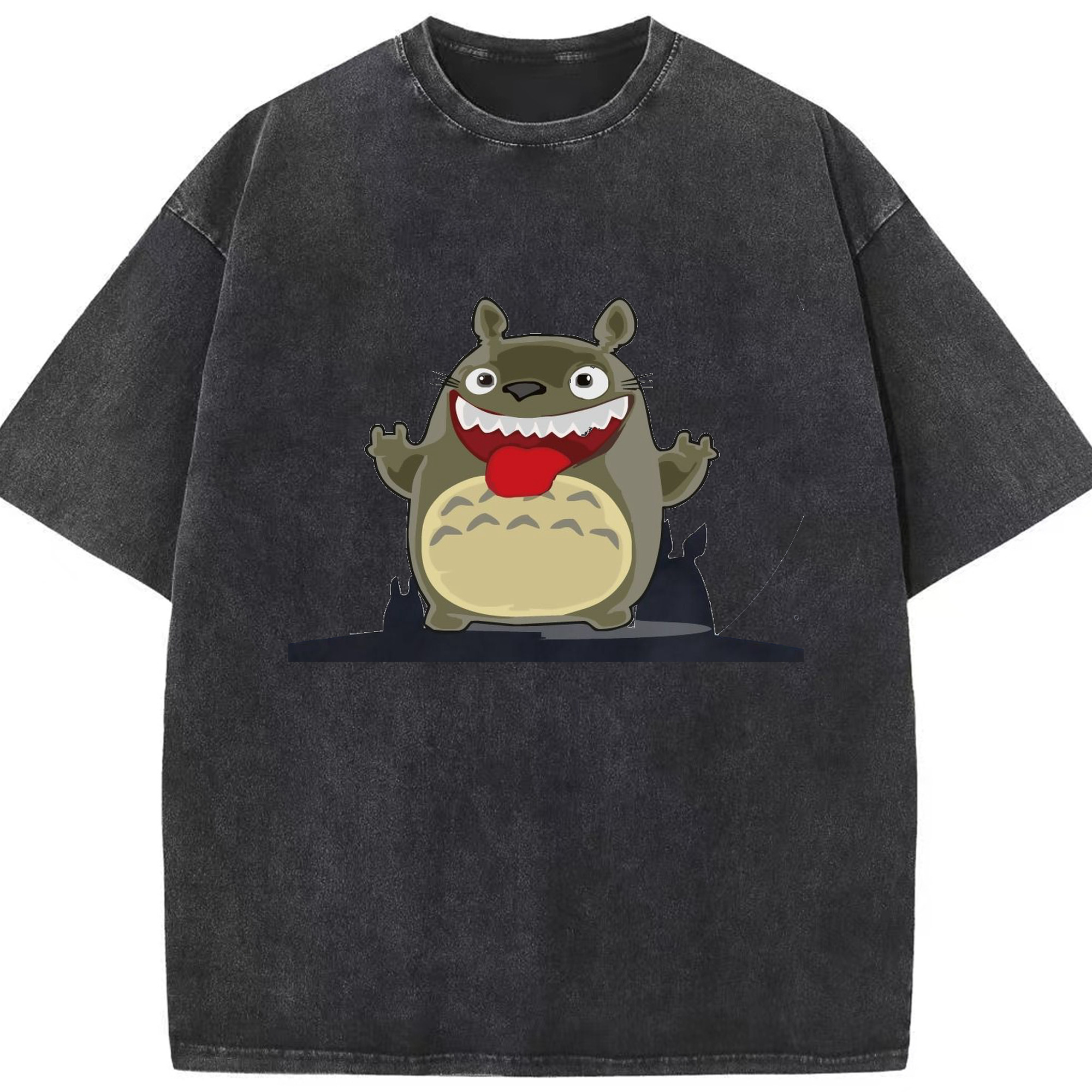 （画像用） となりのトトロ 草壁メイ 草壁サツキ My Neighbor Totoro Satsuki Kusakabe Mei Kusakabe 綿100% ヴィンテージ風 半袖Tシャツ（フロントプリント）