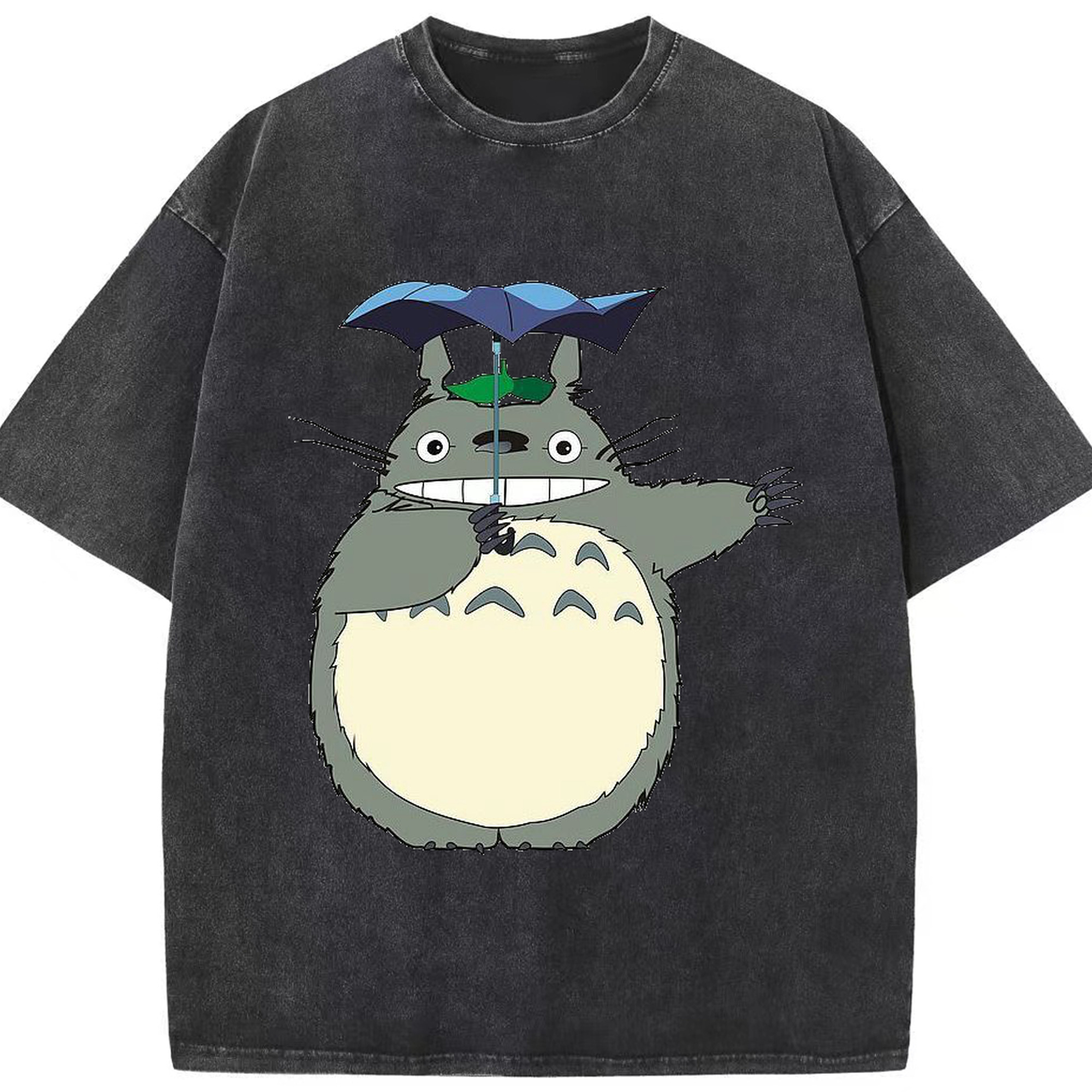 （画像用） となりのトトロ 草壁メイ 草壁サツキ My Neighbor Totoro Satsuki Kusakabe Mei Kusakabe 綿100% ヴィンテージ風 半袖Tシャツ（フロントプリント）