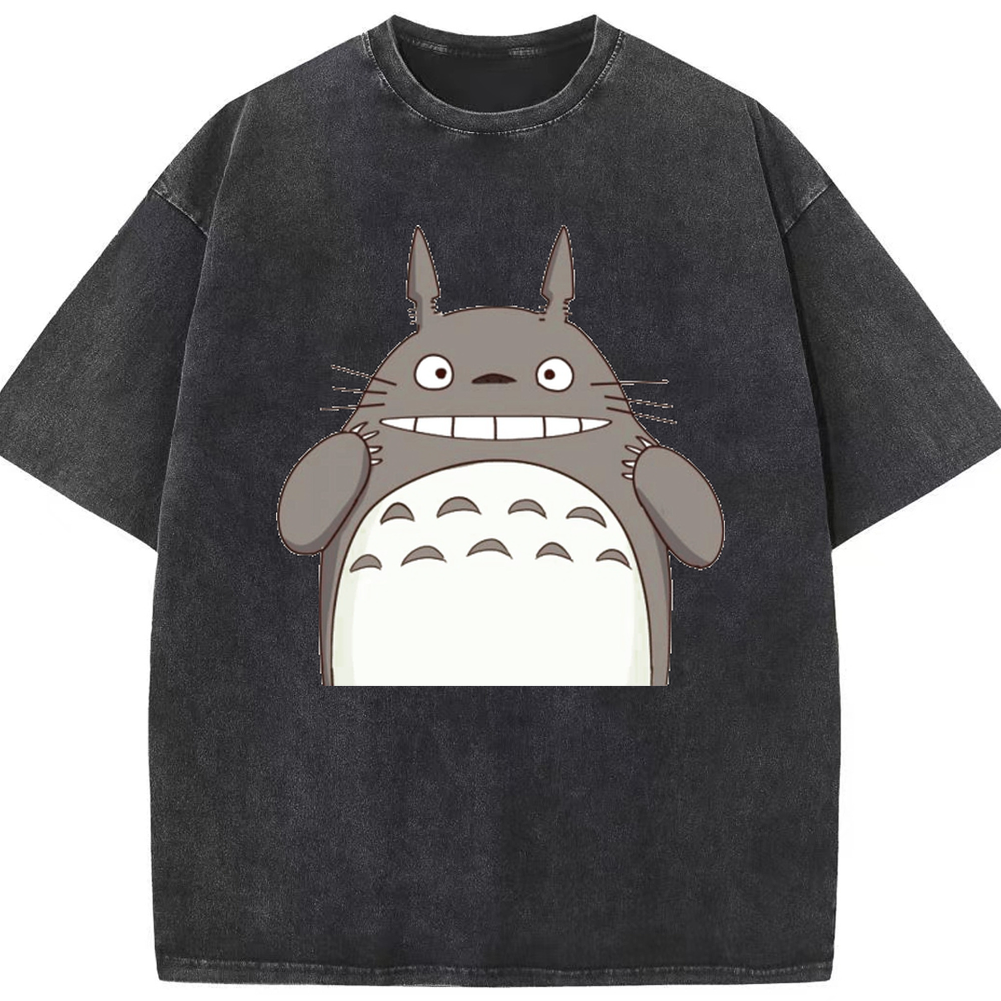 （画像用） となりのトトロ 草壁メイ 草壁サツキ My Neighbor Totoro Satsuki Kusakabe Mei Kusakabe 綿100% ヴィンテージ風 半袖Tシャツ（フロントプリント）