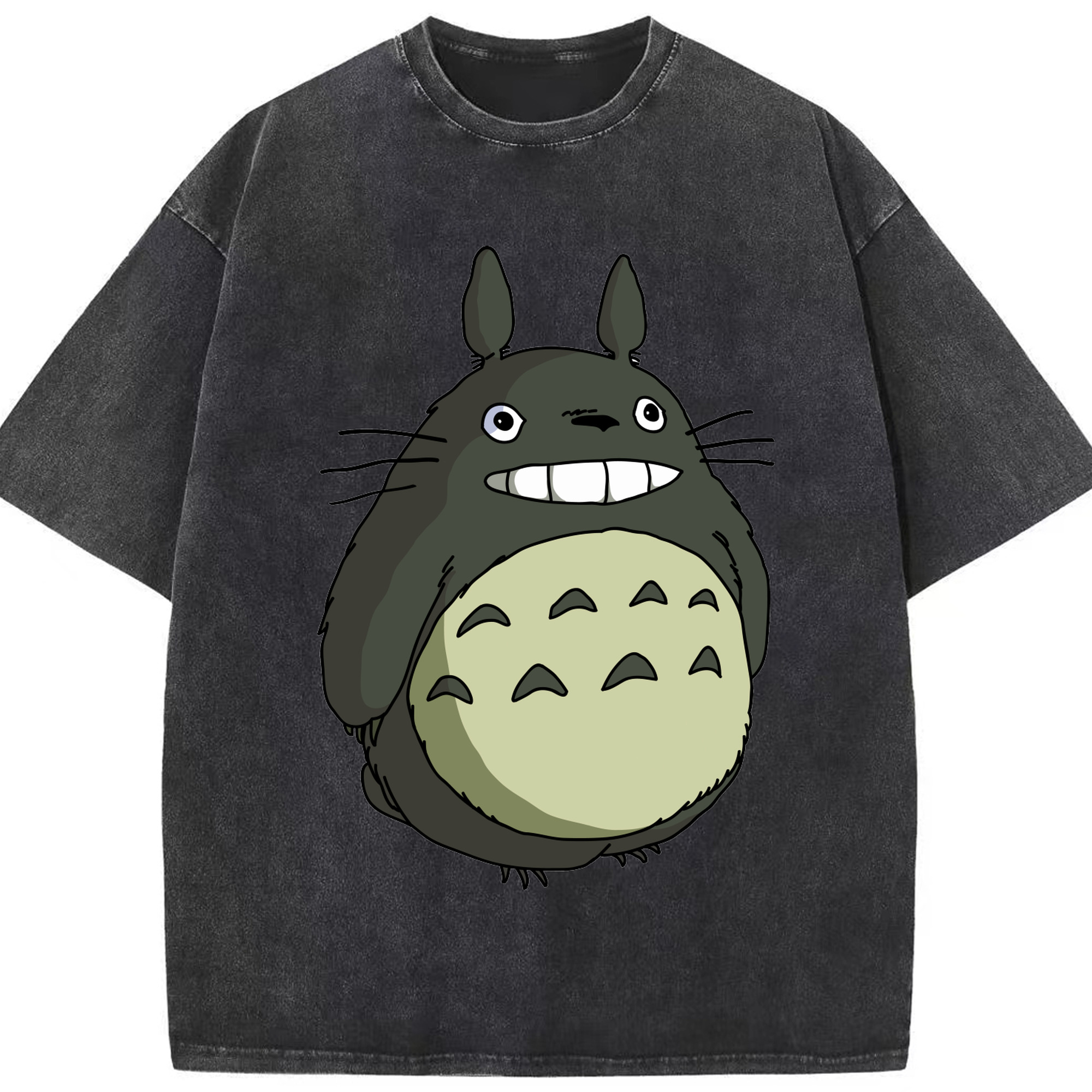 （画像用） となりのトトロ 草壁メイ 草壁サツキ My Neighbor Totoro Satsuki Kusakabe Mei Kusakabe 綿100% ヴィンテージ風 半袖Tシャツ（フロントプリント）