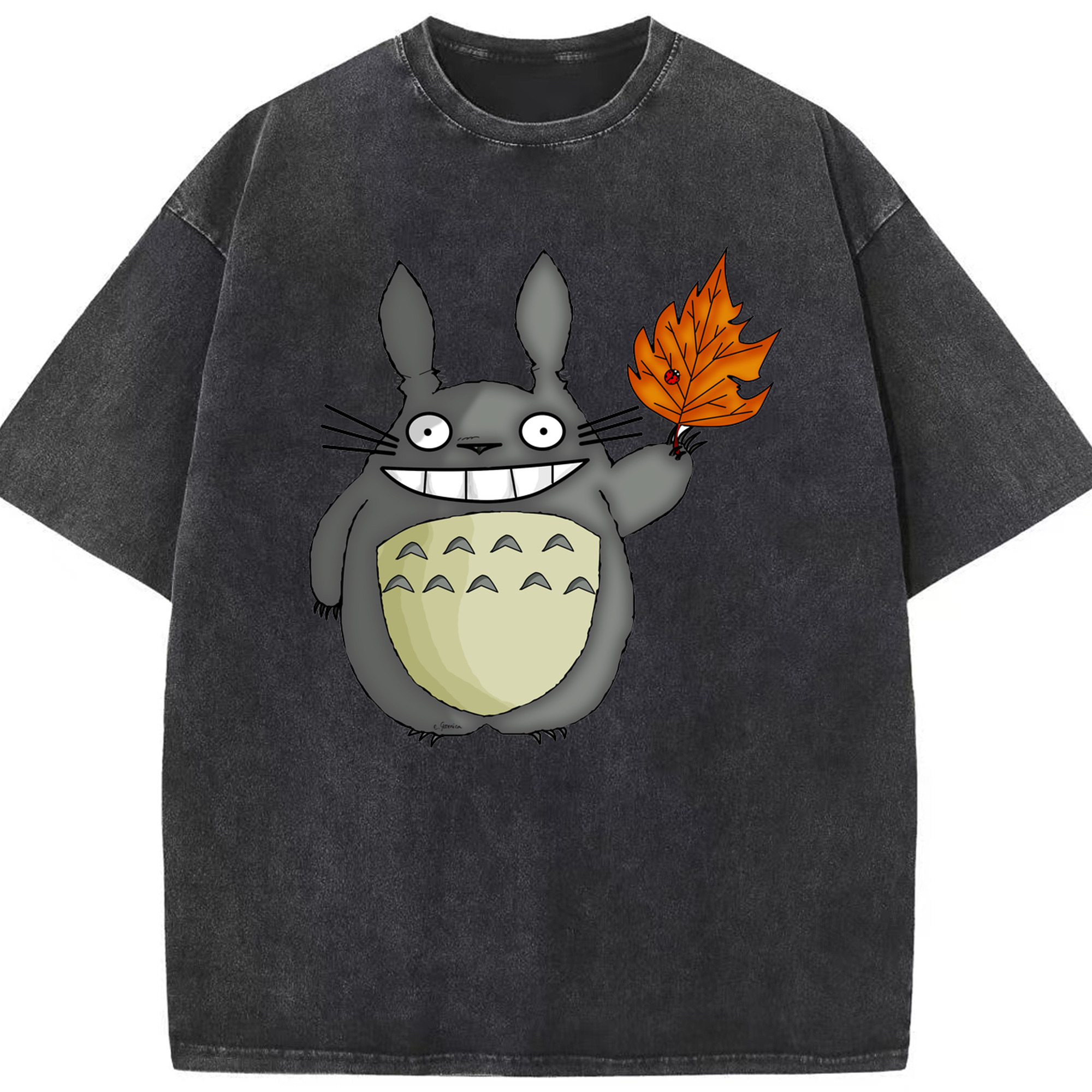 （画像用） となりのトトロ 草壁メイ 草壁サツキ My Neighbor Totoro Satsuki Kusakabe Mei Kusakabe 綿100% ヴィンテージ風 半袖Tシャツ（フロントプリント）