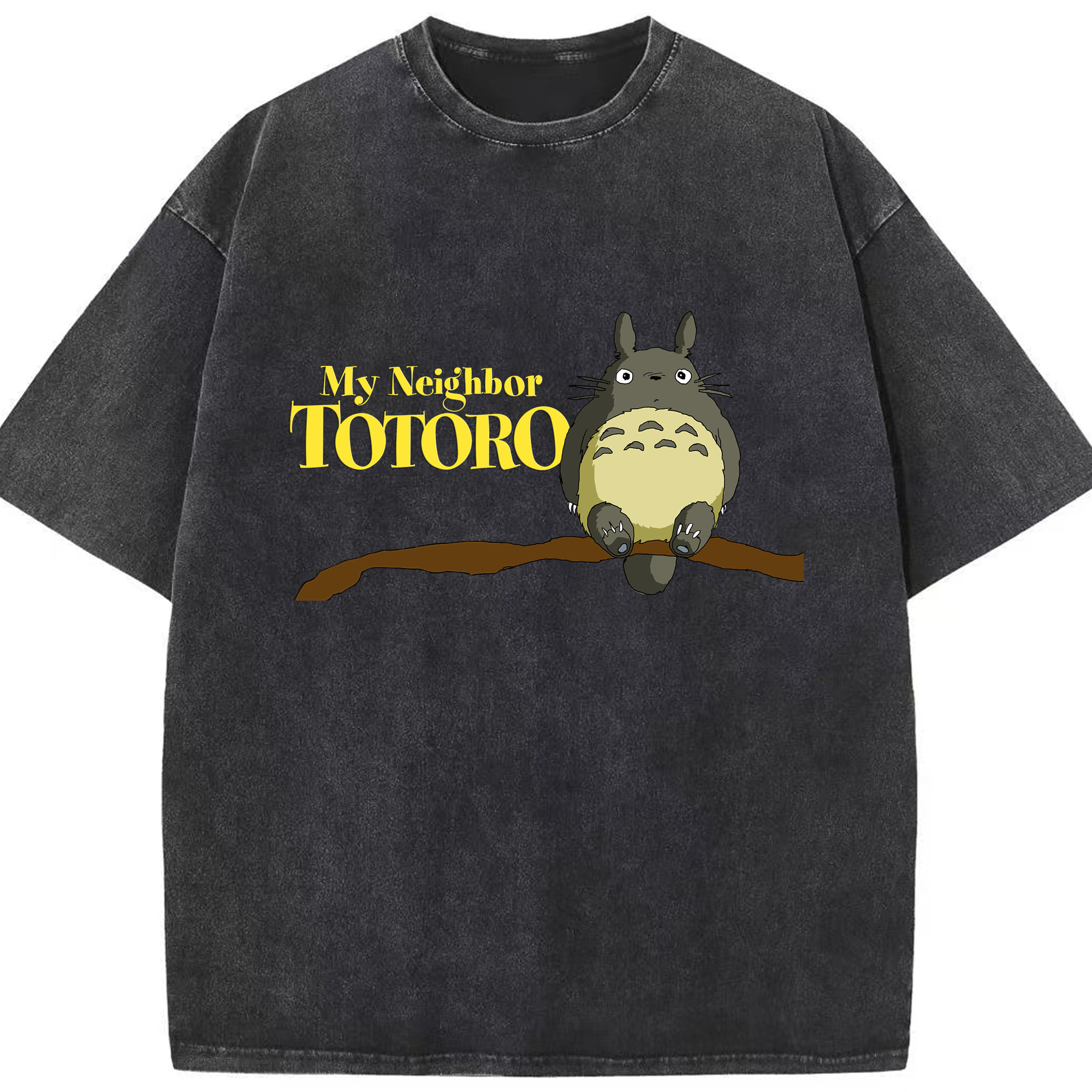 （画像用） となりのトトロ 草壁メイ 草壁サツキ My Neighbor Totoro Satsuki Kusakabe Mei Kusakabe 綿100% ヴィンテージ風 半袖Tシャツ（フロントプリント）