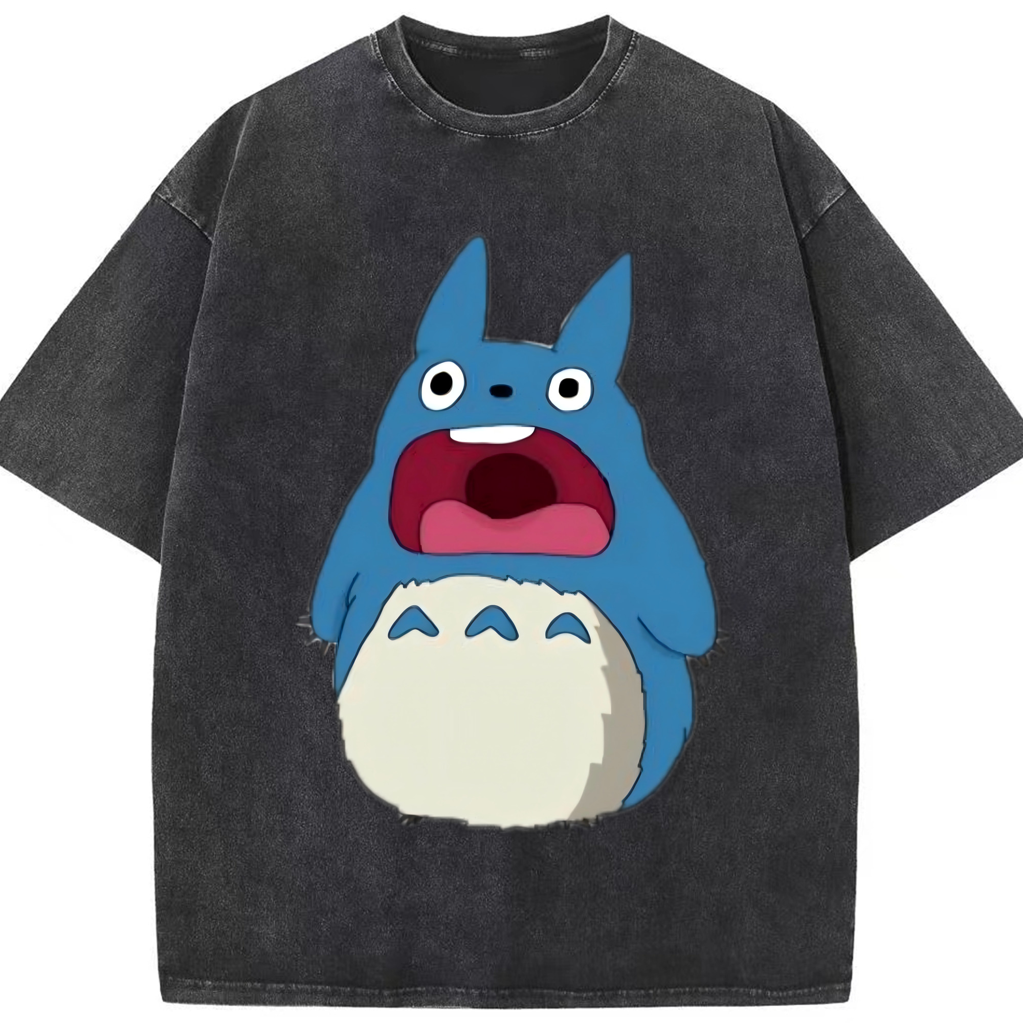 （画像用） となりのトトロ 草壁メイ 草壁サツキ My Neighbor Totoro Satsuki Kusakabe Mei Kusakabe 綿100% ヴィンテージ風 半袖Tシャツ（フロントプリント）