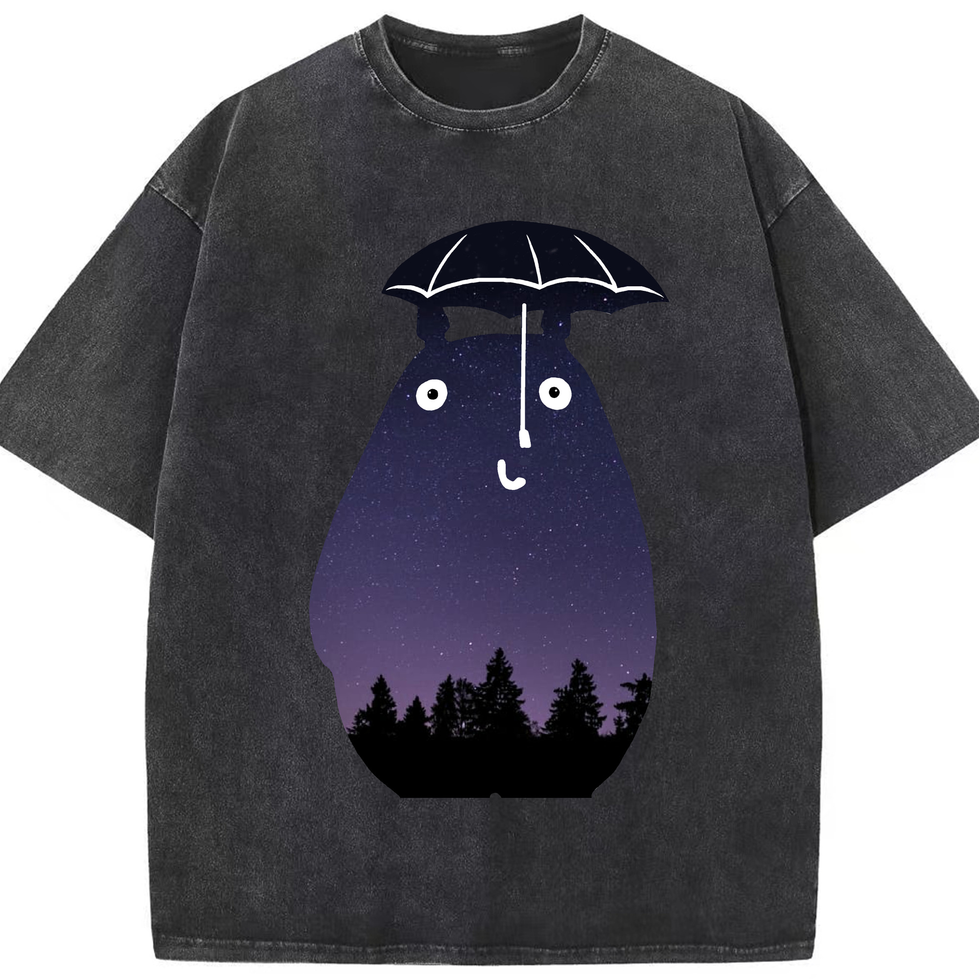 （画像用） となりのトトロ 草壁メイ 草壁サツキ My Neighbor Totoro Satsuki Kusakabe Mei Kusakabe 綿100% ヴィンテージ風 半袖Tシャツ（フロントプリント）