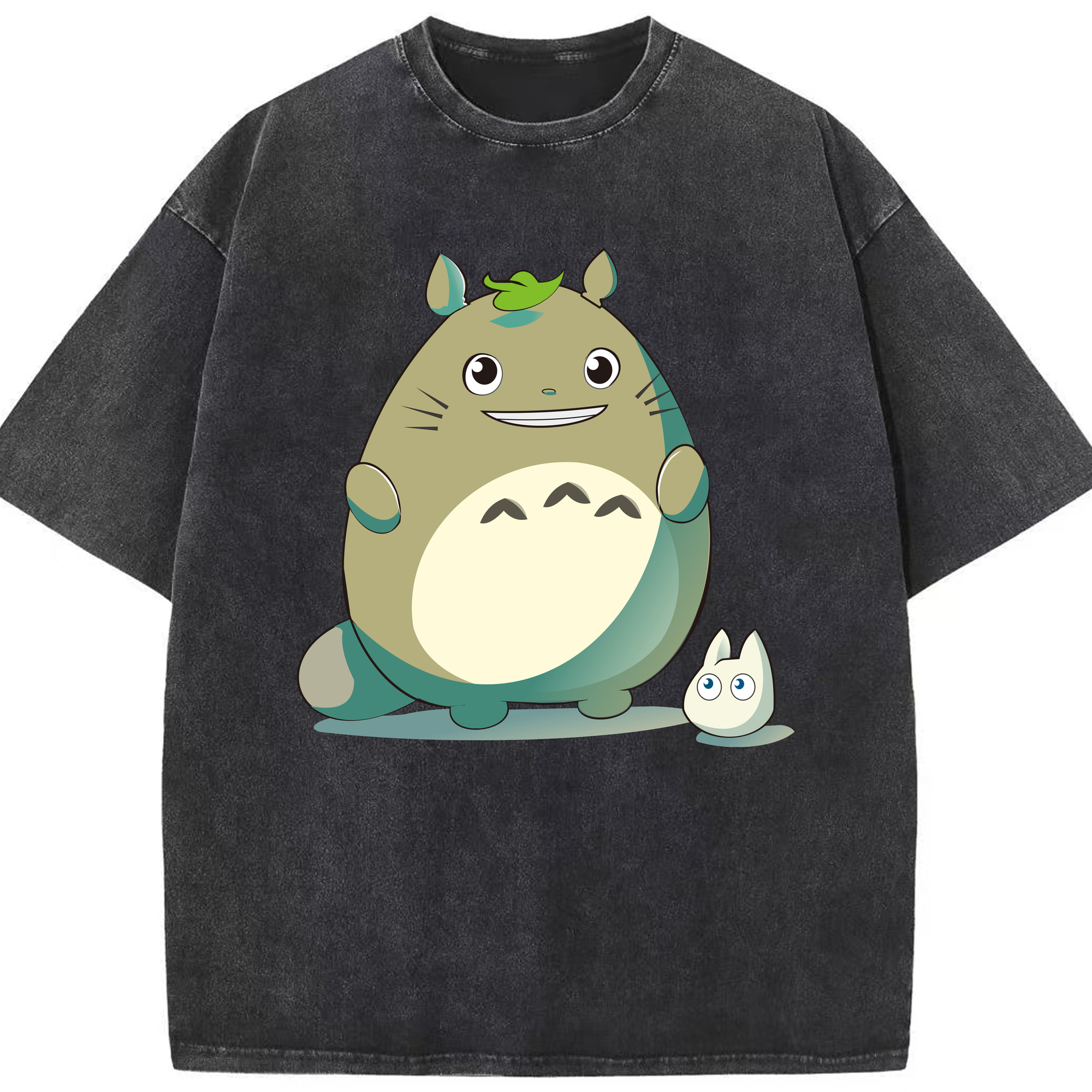 （画像用） となりのトトロ 草壁メイ 草壁サツキ My Neighbor Totoro Satsuki Kusakabe Mei Kusakabe 綿100% ヴィンテージ風 半袖Tシャツ（フロントプリント）