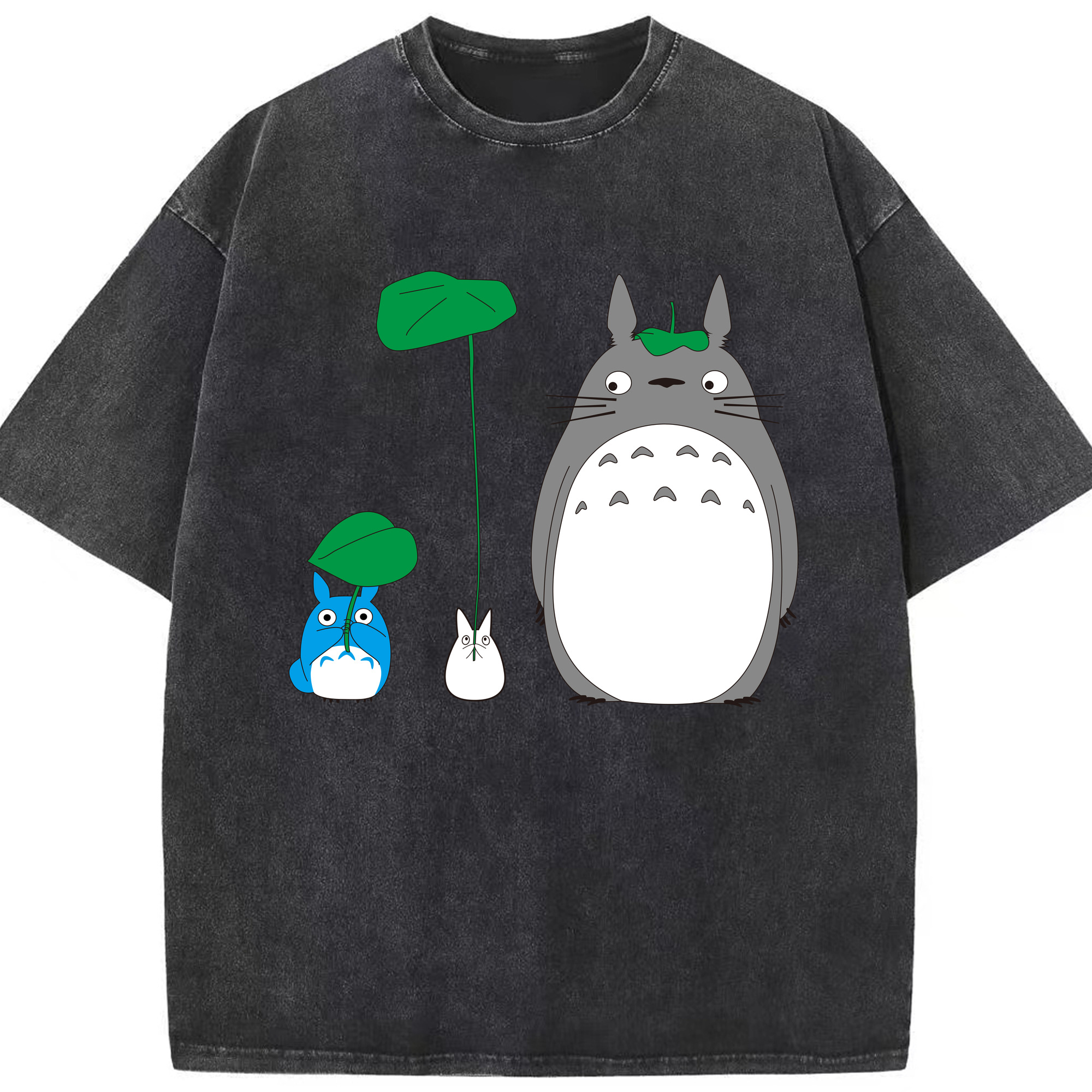 （画像用） となりのトトロ 草壁メイ 草壁サツキ My Neighbor Totoro Satsuki Kusakabe Mei Kusakabe 綿100% ヴィンテージ風 半袖Tシャツ（フロントプリント）