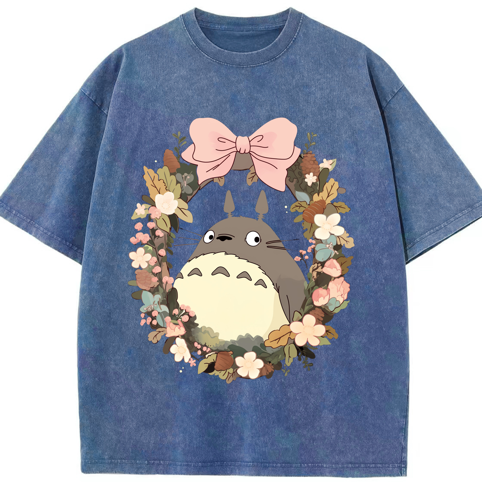（画像用） となりのトトロ 草壁メイ 草壁サツキ My Neighbor Totoro Satsuki Kusakabe Mei Kusakabe 綿100% ヴィンテージ風 半袖Tシャツ（フロントプリント）