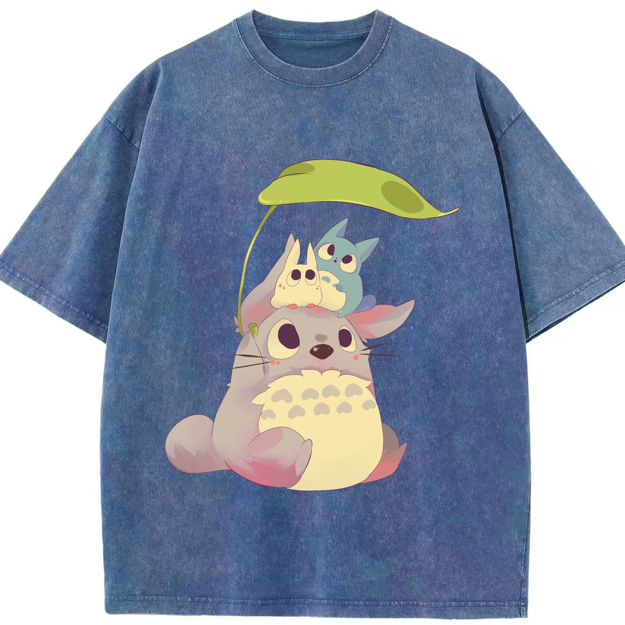 （画像用） となりのトトロ 草壁メイ 草壁サツキ My Neighbor Totoro Satsuki Kusakabe Mei Kusakabe 綿100% ヴィンテージ風 半袖Tシャツ（フロントプリント）