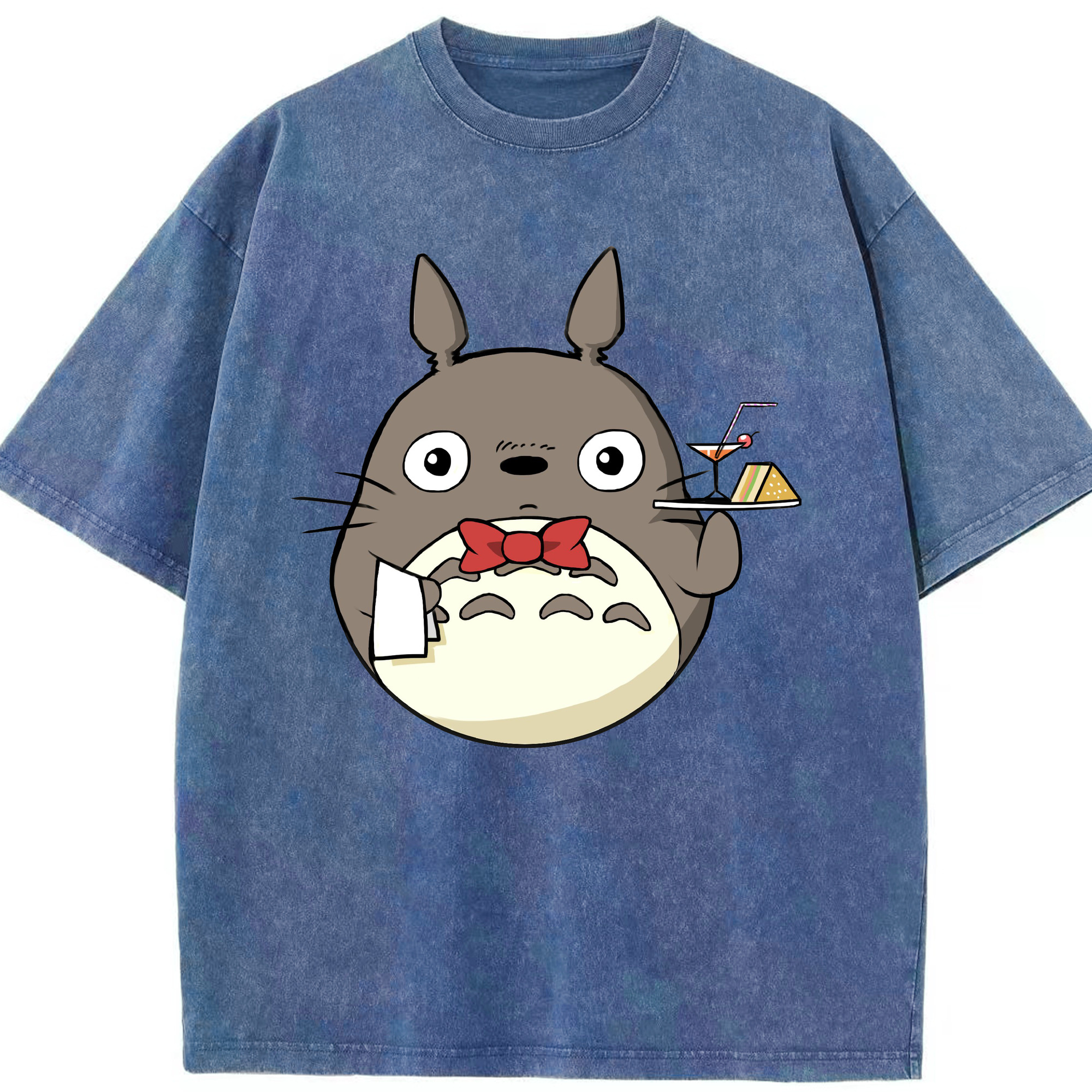 （画像用） となりのトトロ 草壁メイ 草壁サツキ My Neighbor Totoro Satsuki Kusakabe Mei Kusakabe 綿100% ヴィンテージ風 半袖Tシャツ（フロントプリント）