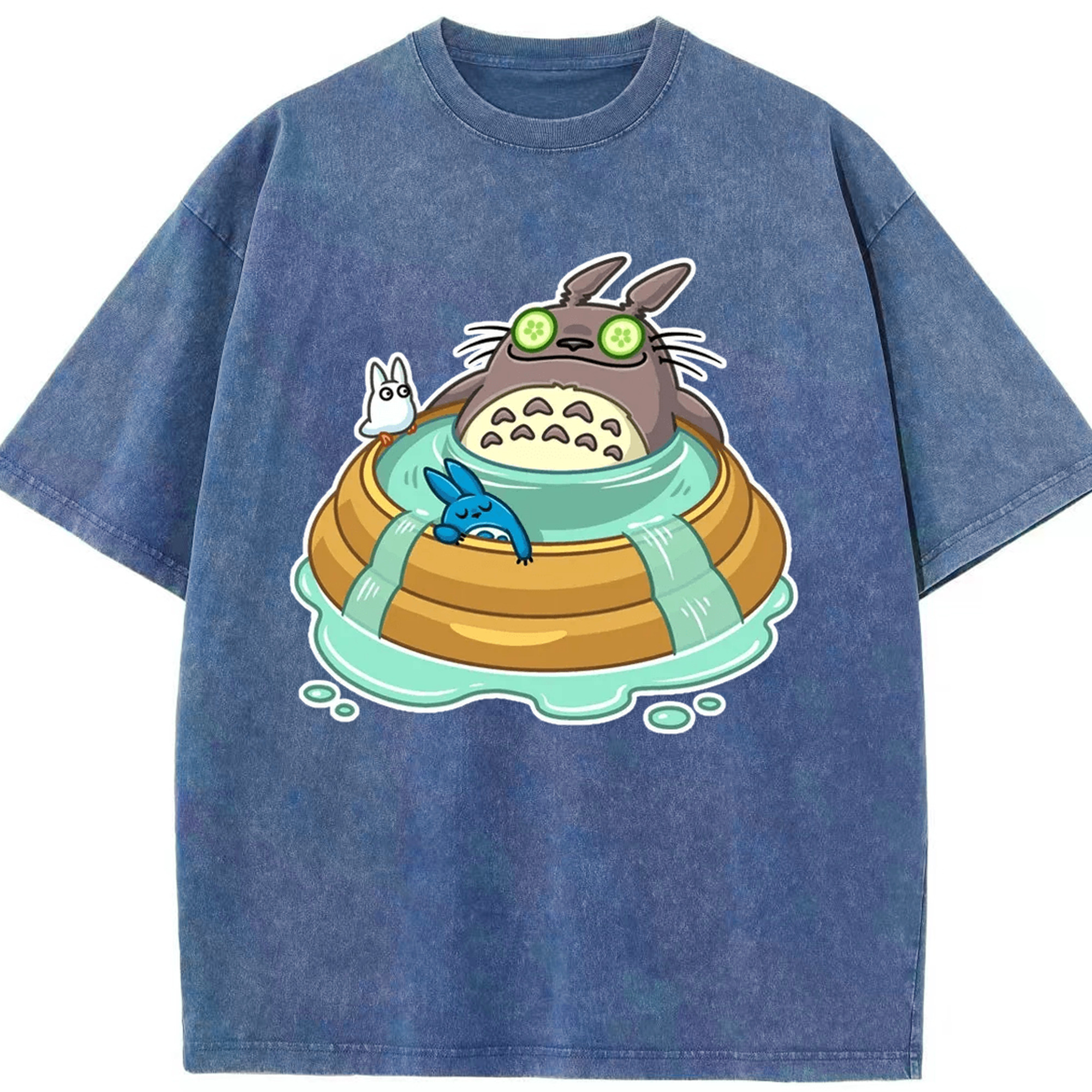 （画像用） となりのトトロ 草壁メイ 草壁サツキ My Neighbor Totoro Satsuki Kusakabe Mei Kusakabe 綿100% ヴィンテージ風 半袖Tシャツ（フロントプリント）