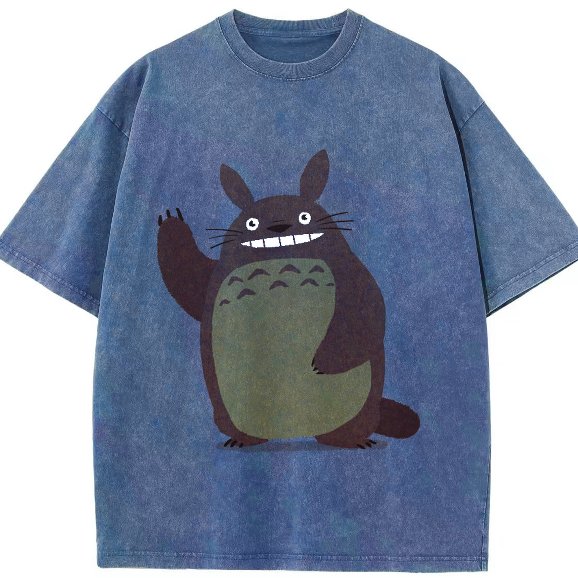 （画像用） となりのトトロ 草壁メイ 草壁サツキ My Neighbor Totoro Satsuki Kusakabe Mei Kusakabe 綿100% ヴィンテージ風 半袖Tシャツ（フロントプリント）