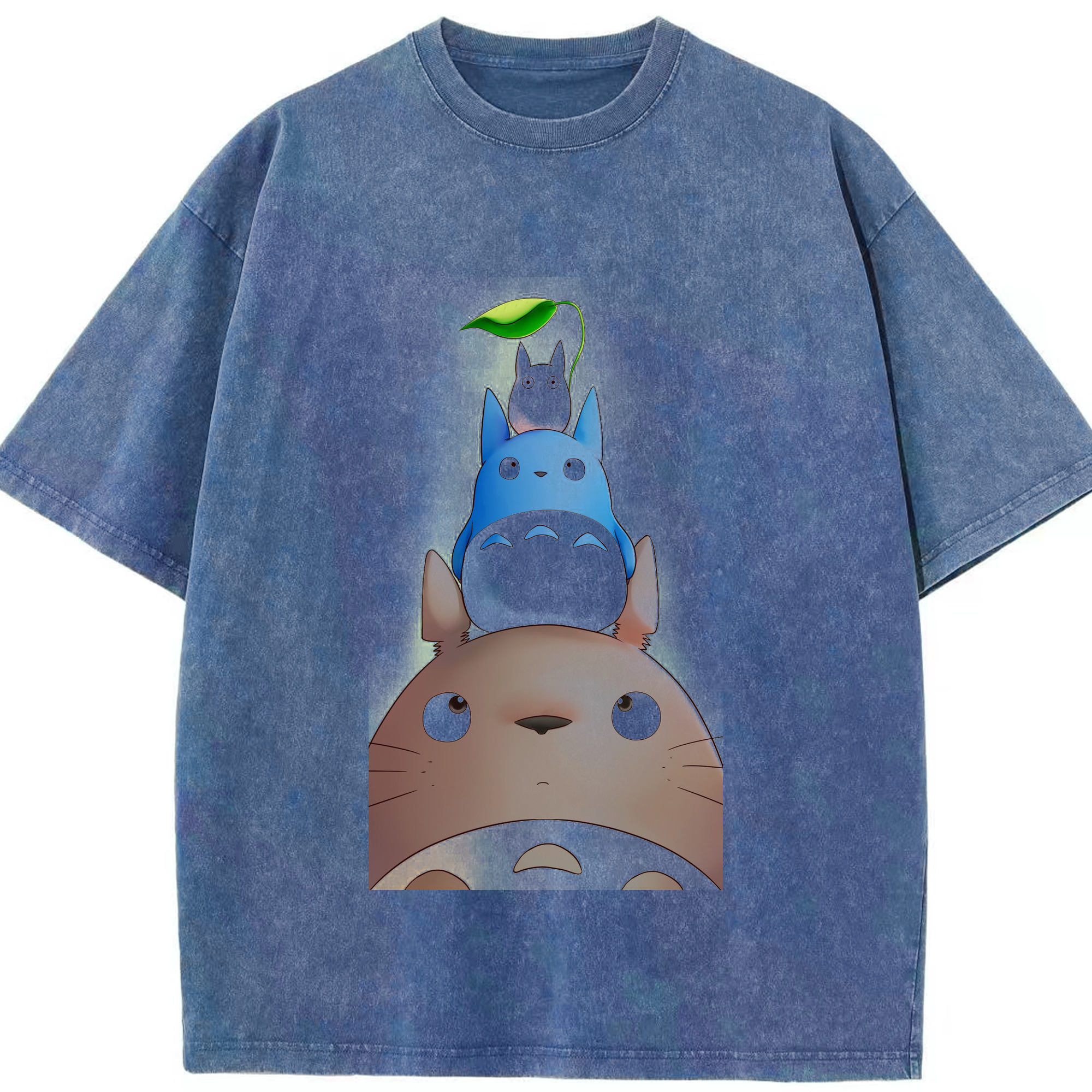 （画像用） となりのトトロ 草壁メイ 草壁サツキ My Neighbor Totoro Satsuki Kusakabe Mei Kusakabe 綿100% ヴィンテージ風 半袖Tシャツ（フロントプリント）