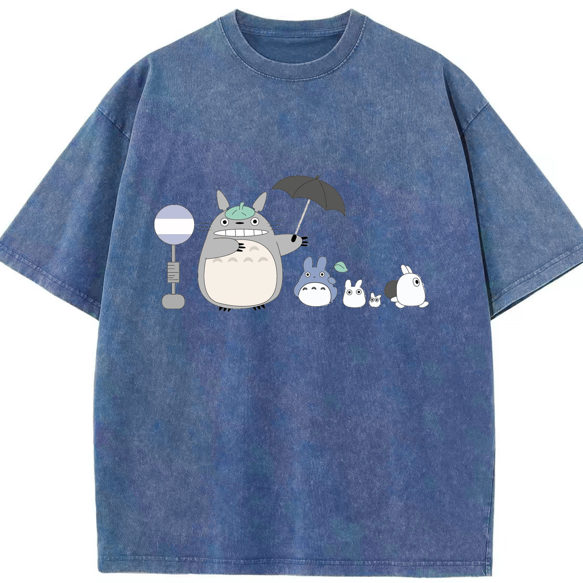 （画像用） となりのトトロ 草壁メイ 草壁サツキ My Neighbor Totoro Satsuki Kusakabe Mei Kusakabe 綿100% ヴィンテージ風 半袖Tシャツ（フロントプリント）