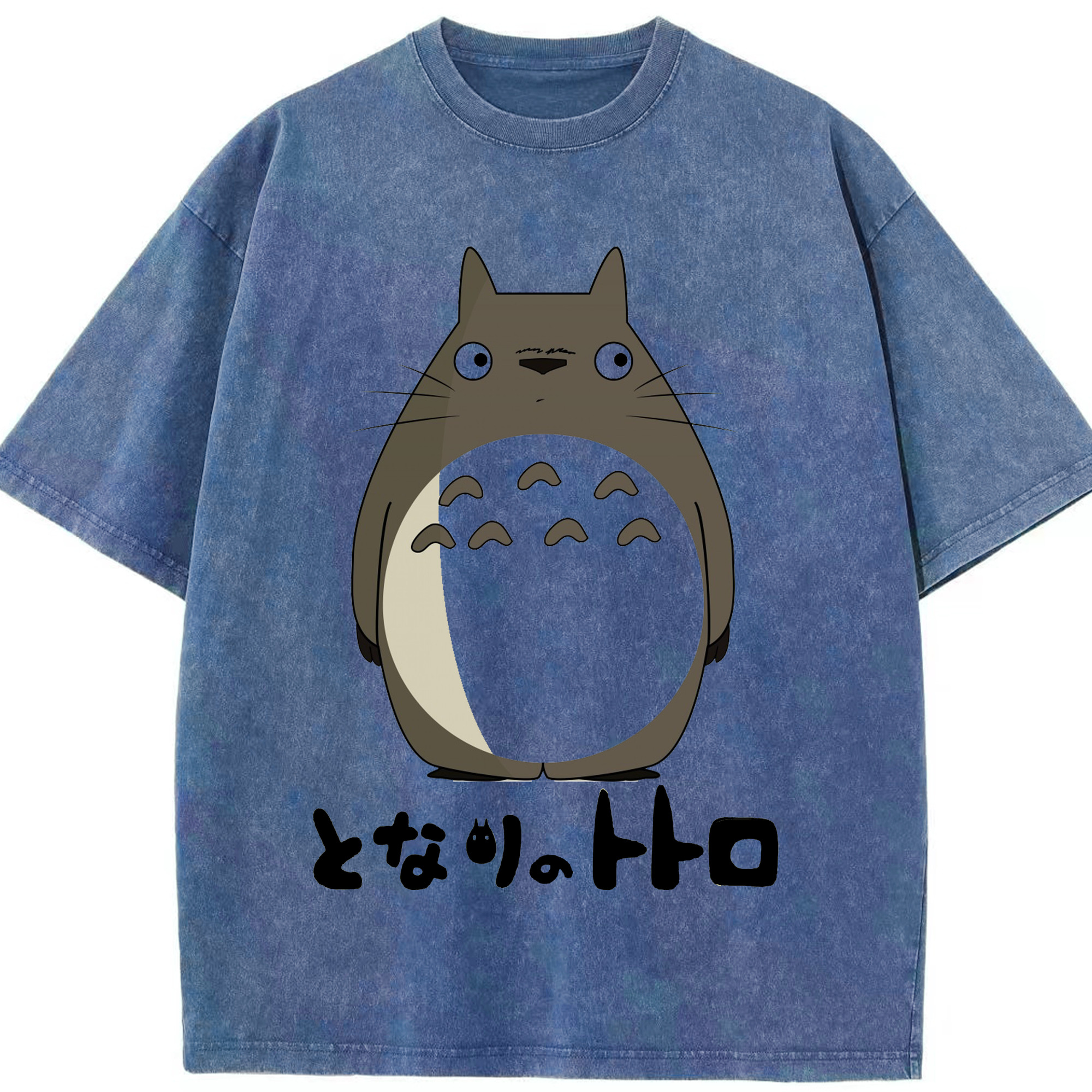 （画像用） となりのトトロ 草壁メイ 草壁サツキ My Neighbor Totoro Satsuki Kusakabe Mei Kusakabe 綿100% ヴィンテージ風 半袖Tシャツ（フロントプリント）