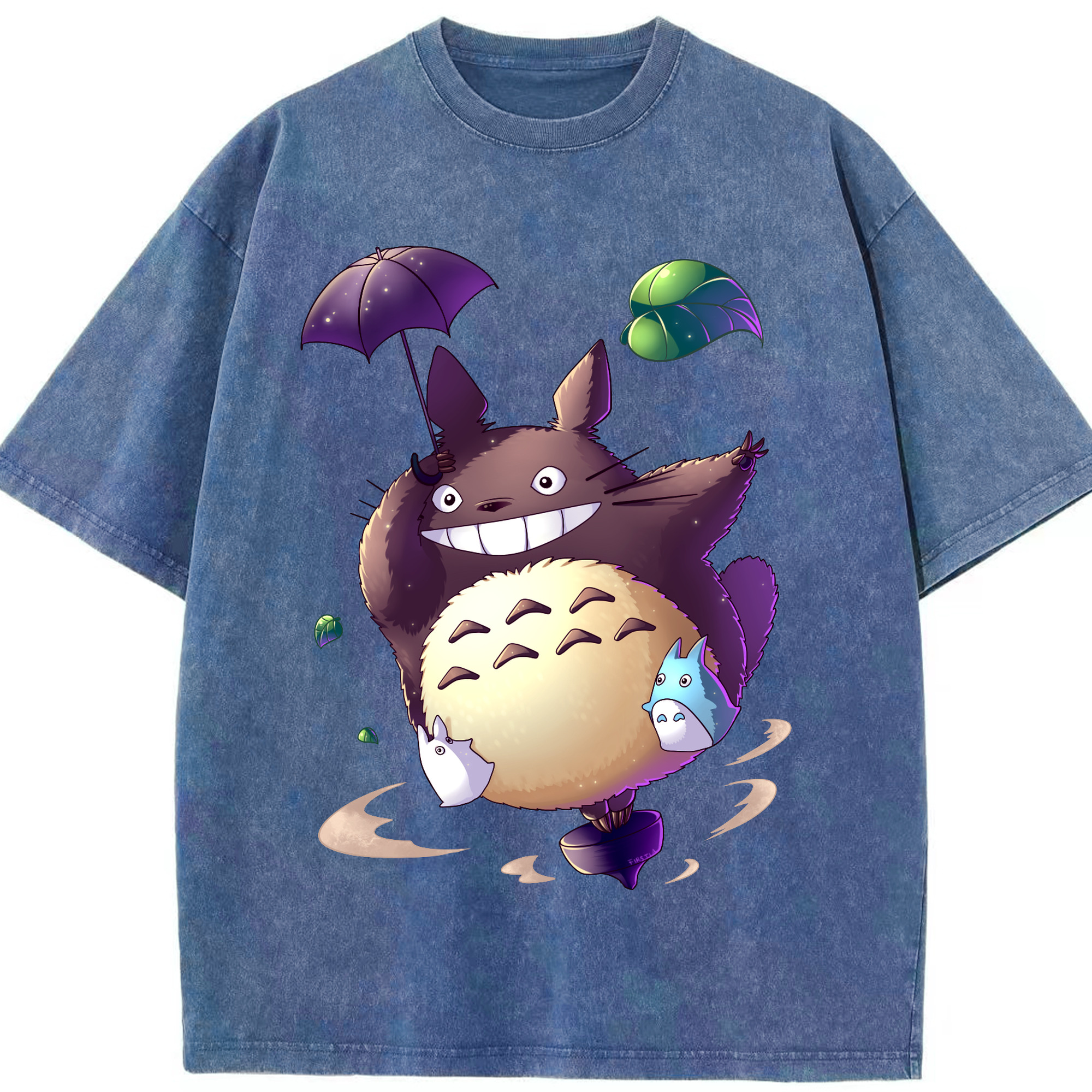 （画像用） となりのトトロ 草壁メイ 草壁サツキ My Neighbor Totoro Satsuki Kusakabe Mei Kusakabe 綿100% ヴィンテージ風 半袖Tシャツ（フロントプリント）