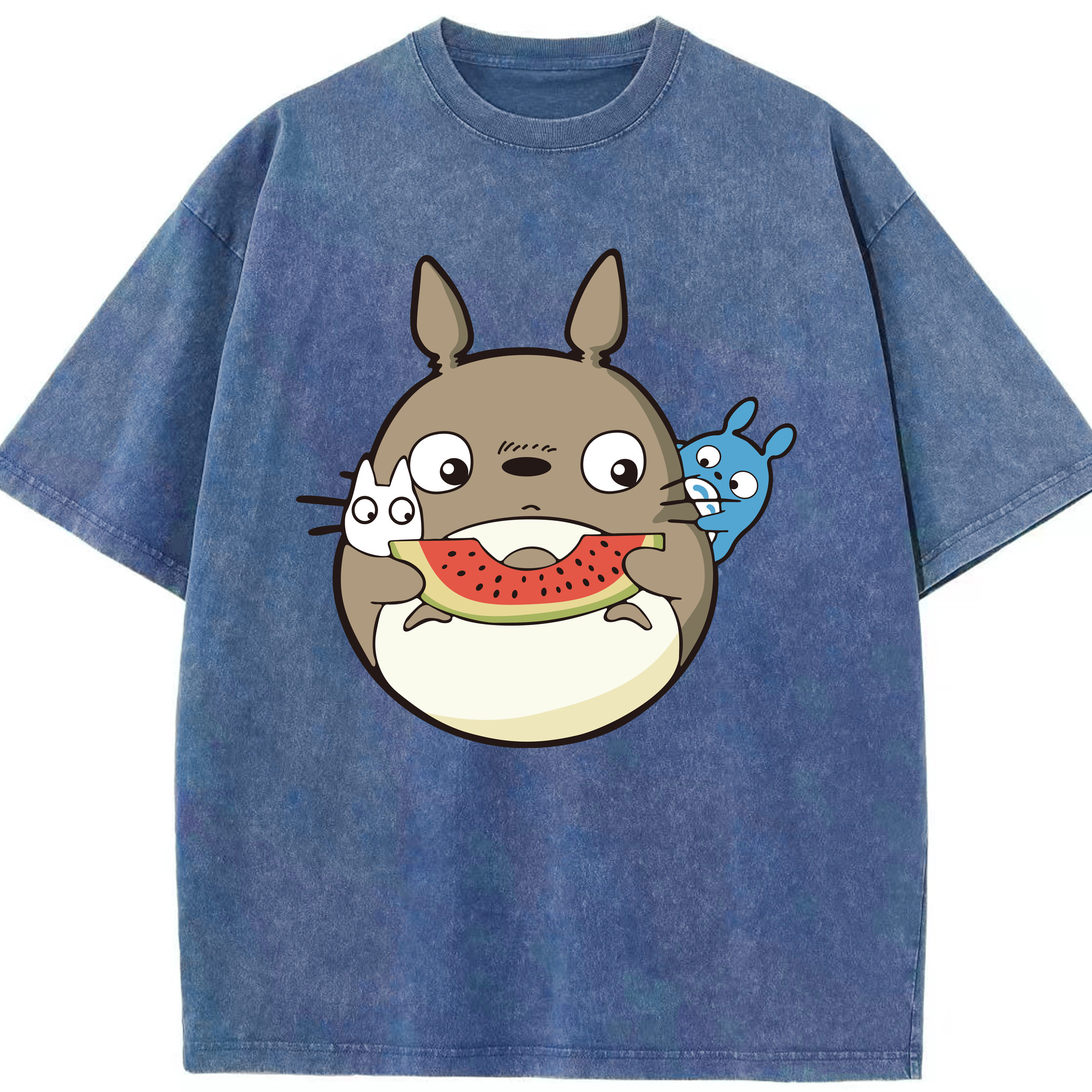 （画像用） となりのトトロ 草壁メイ 草壁サツキ My Neighbor Totoro Satsuki Kusakabe Mei Kusakabe 綿100% ヴィンテージ風 半袖Tシャツ（フロントプリント）
