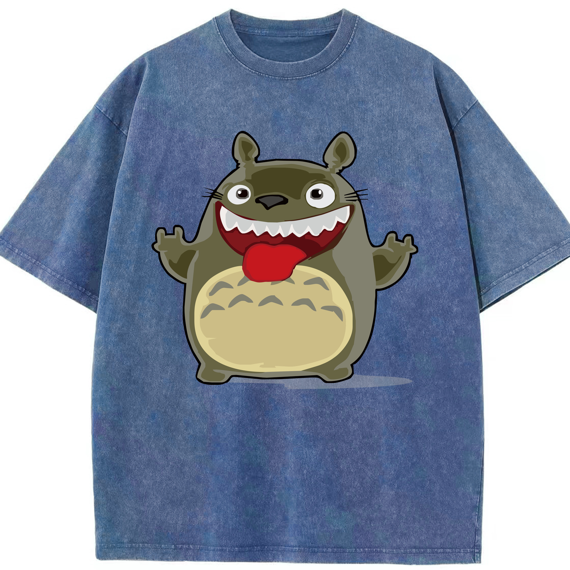 （画像用） となりのトトロ 草壁メイ 草壁サツキ My Neighbor Totoro Satsuki Kusakabe Mei Kusakabe 綿100% ヴィンテージ風 半袖Tシャツ（フロントプリント）