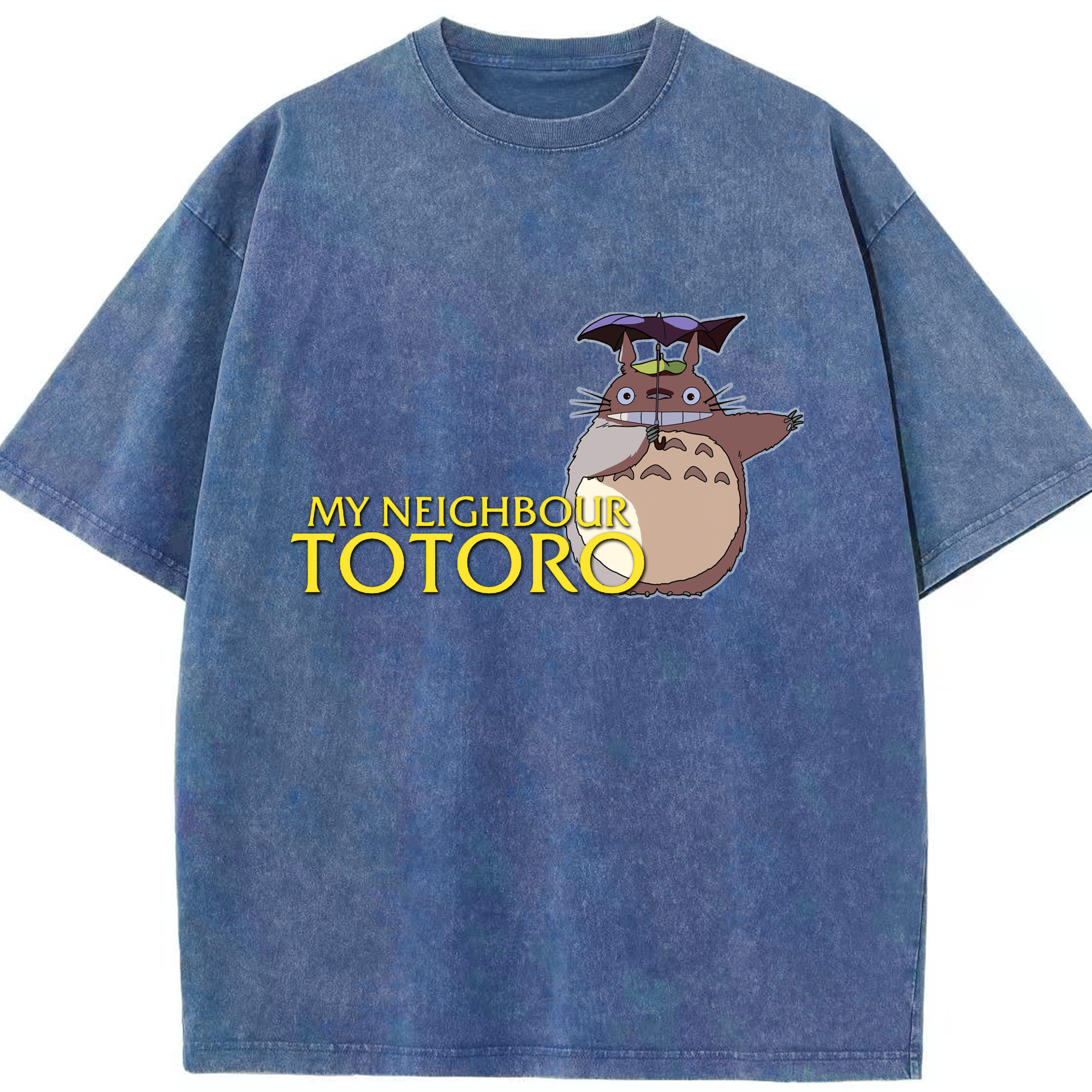 （画像用） となりのトトロ 草壁メイ 草壁サツキ My Neighbor Totoro Satsuki Kusakabe Mei Kusakabe 綿100% ヴィンテージ風 半袖Tシャツ（フロントプリント）