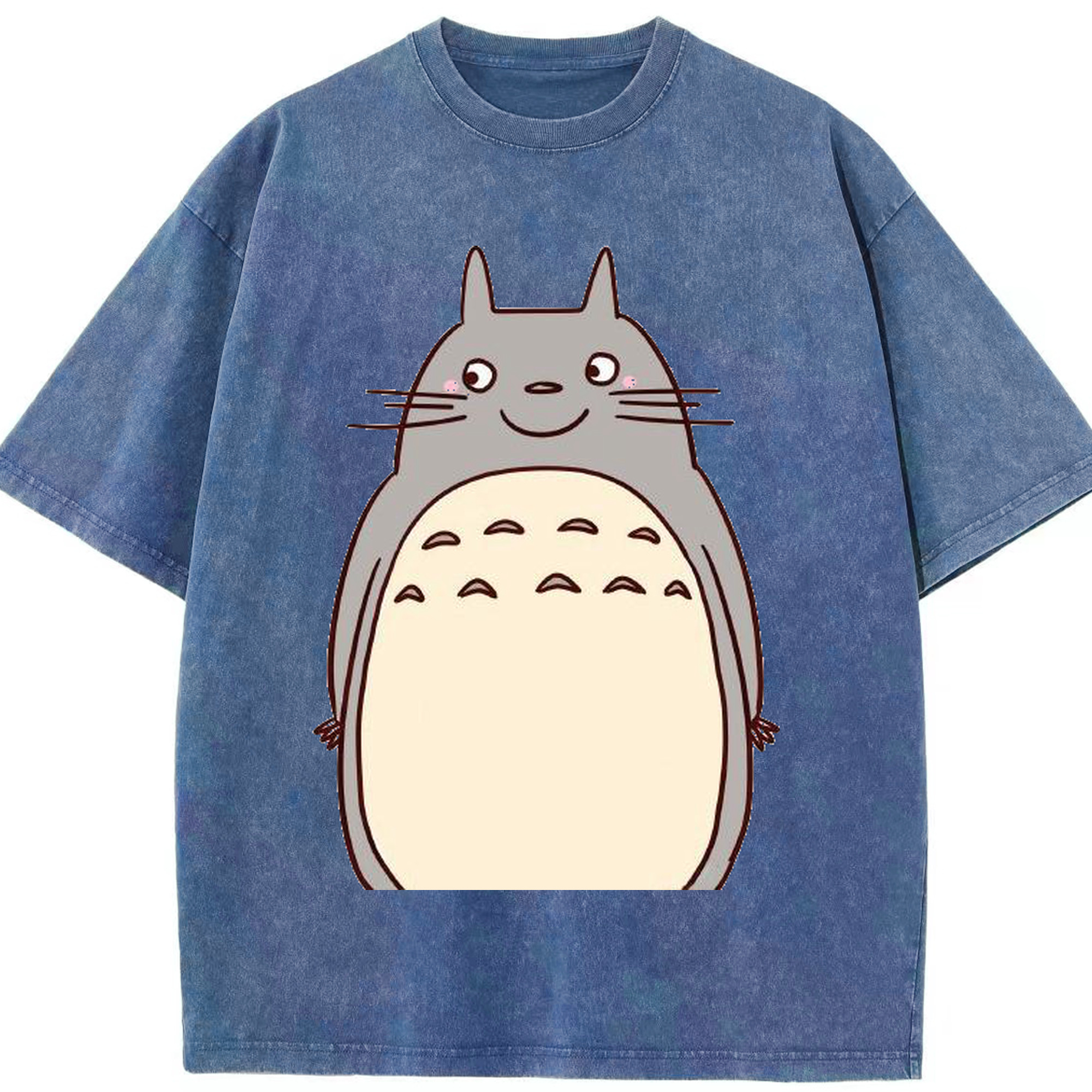（画像用） となりのトトロ 草壁メイ 草壁サツキ My Neighbor Totoro Satsuki Kusakabe Mei Kusakabe 綿100% ヴィンテージ風 半袖Tシャツ（フロントプリント）