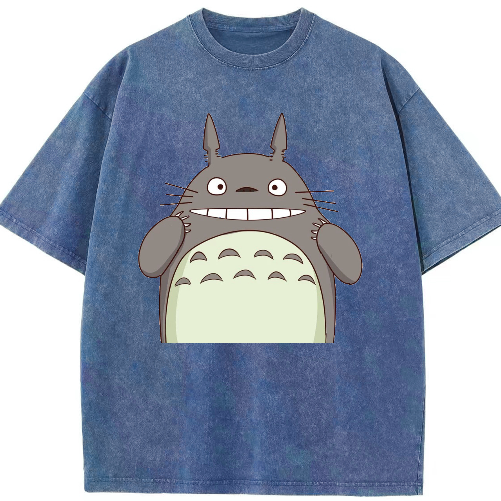 （画像用） となりのトトロ 草壁メイ 草壁サツキ My Neighbor Totoro Satsuki Kusakabe Mei Kusakabe 綿100% ヴィンテージ風 半袖Tシャツ（フロントプリント）