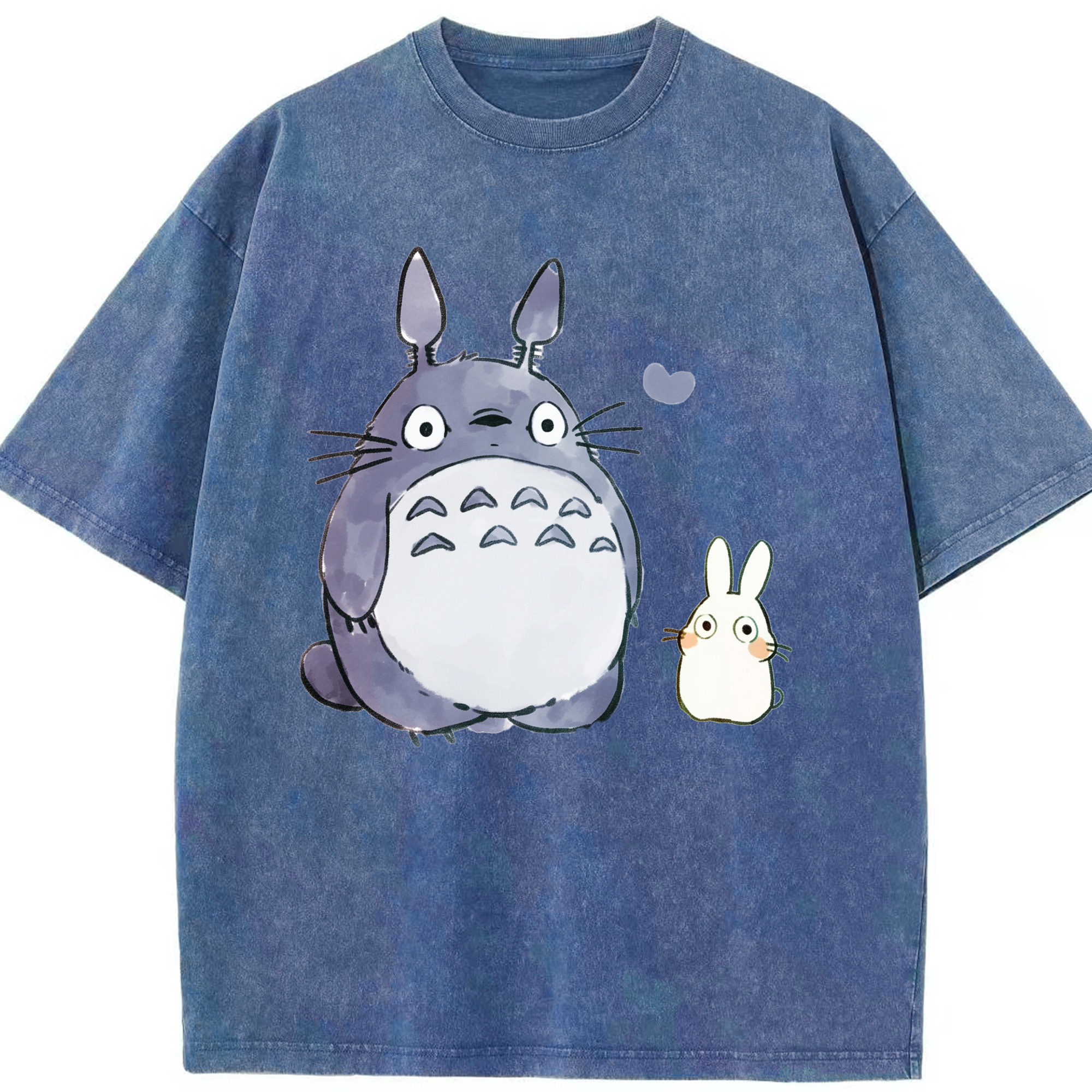 （画像用） となりのトトロ 草壁メイ 草壁サツキ My Neighbor Totoro Satsuki Kusakabe Mei Kusakabe 綿100% ヴィンテージ風 半袖Tシャツ（フロントプリント）
