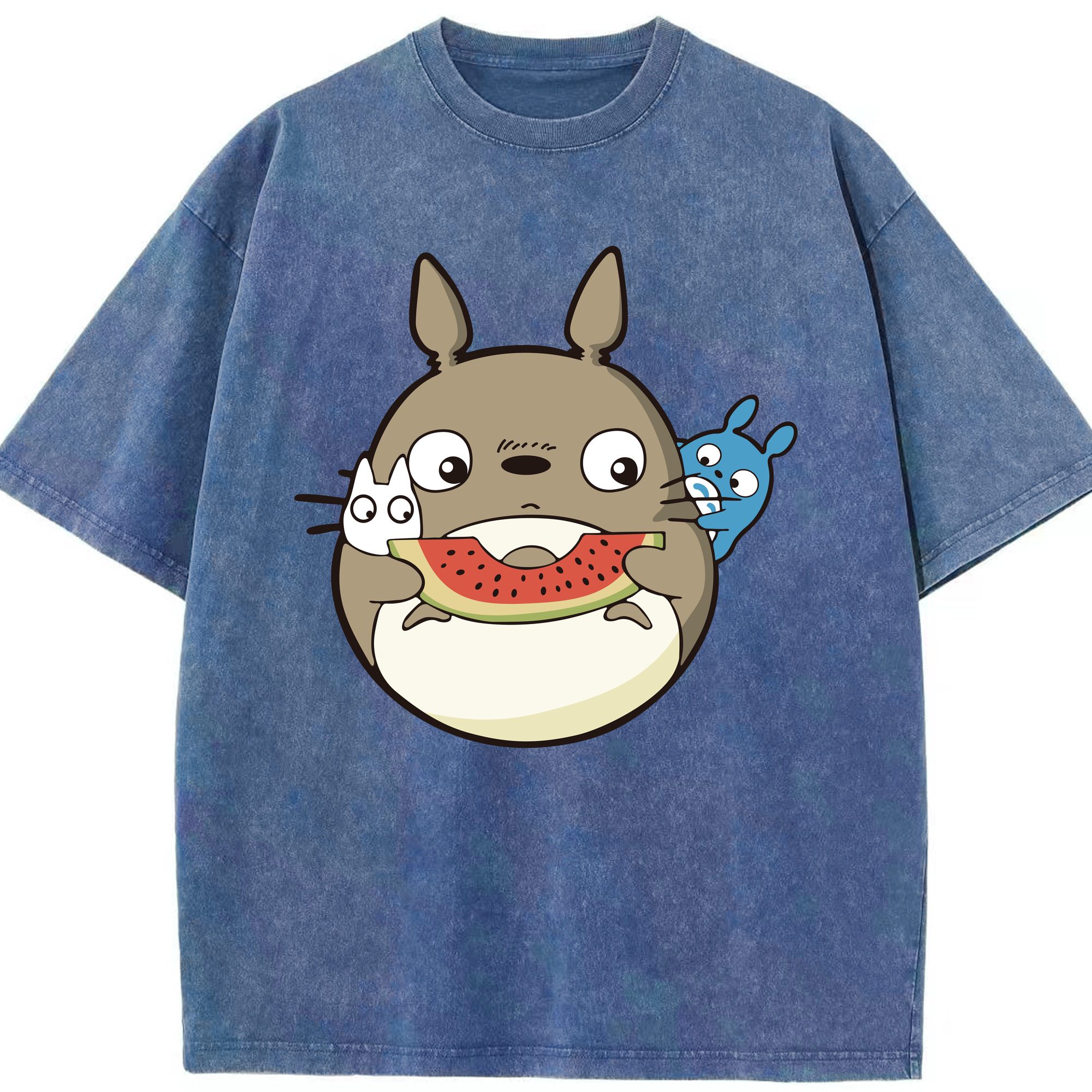 （画像用） となりのトトロ 草壁メイ 草壁サツキ My Neighbor Totoro Satsuki Kusakabe Mei Kusakabe 綿100% ヴィンテージ風 半袖Tシャツ（フロントプリント）