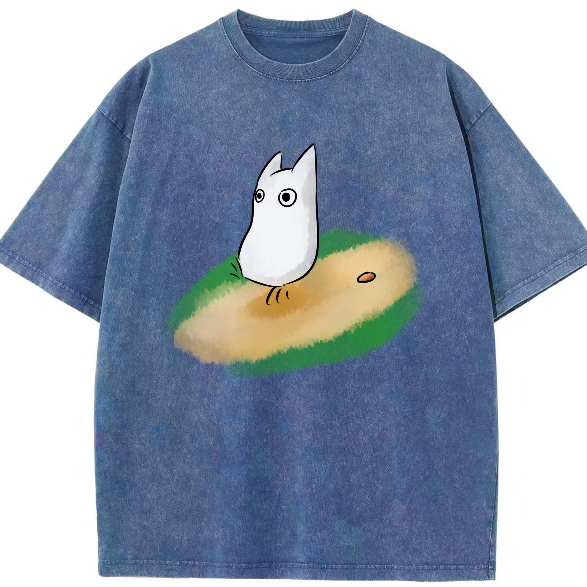 （画像用） となりのトトロ 草壁メイ 草壁サツキ My Neighbor Totoro Satsuki Kusakabe Mei Kusakabe 綿100% ヴィンテージ風 半袖Tシャツ（フロントプリント）