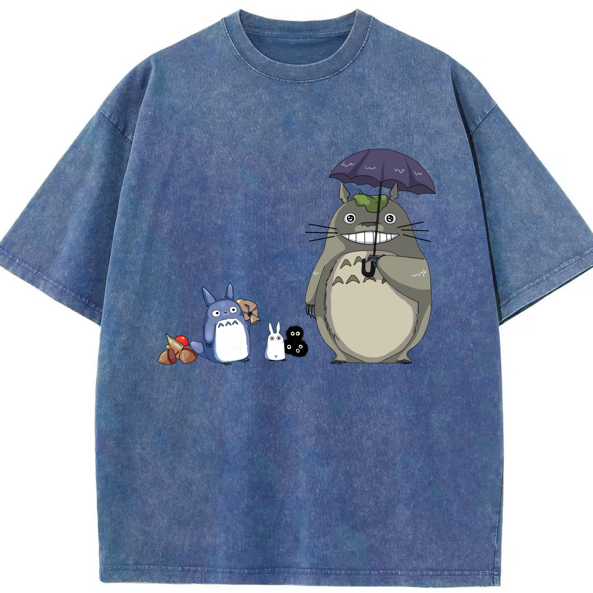 （画像用） となりのトトロ 草壁メイ 草壁サツキ My Neighbor Totoro Satsuki Kusakabe Mei Kusakabe 綿100% ヴィンテージ風 半袖Tシャツ（フロントプリント）