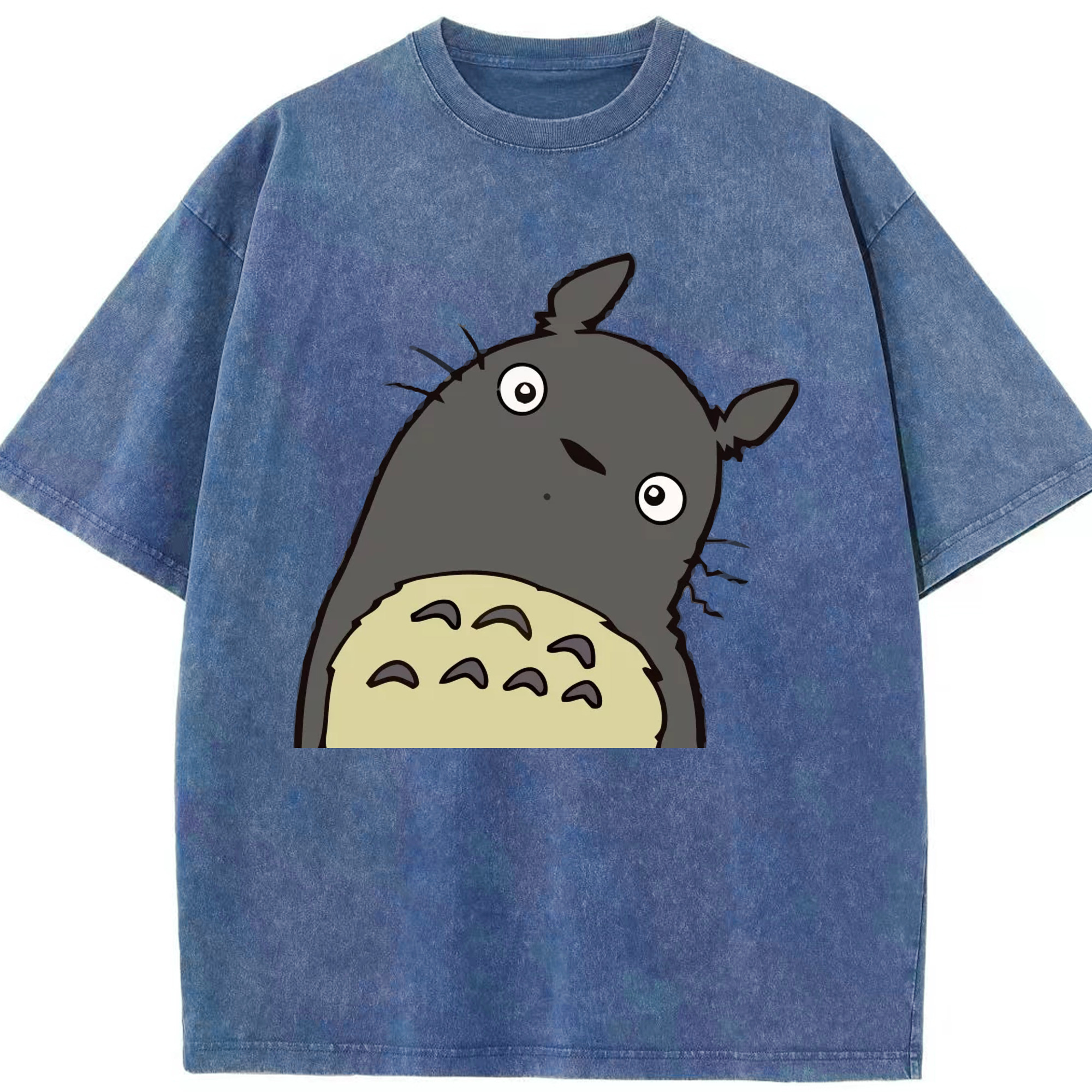 （画像用） となりのトトロ 草壁メイ 草壁サツキ My Neighbor Totoro Satsuki Kusakabe Mei Kusakabe 綿100% ヴィンテージ風 半袖Tシャツ（フロントプリント）