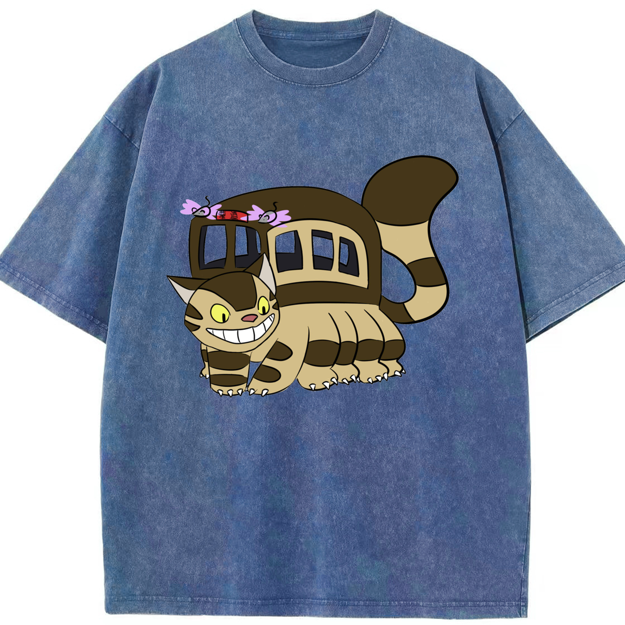 （画像用） となりのトトロ 草壁メイ 草壁サツキ My Neighbor Totoro Satsuki Kusakabe Mei Kusakabe 綿100% ヴィンテージ風 半袖Tシャツ（フロントプリント）