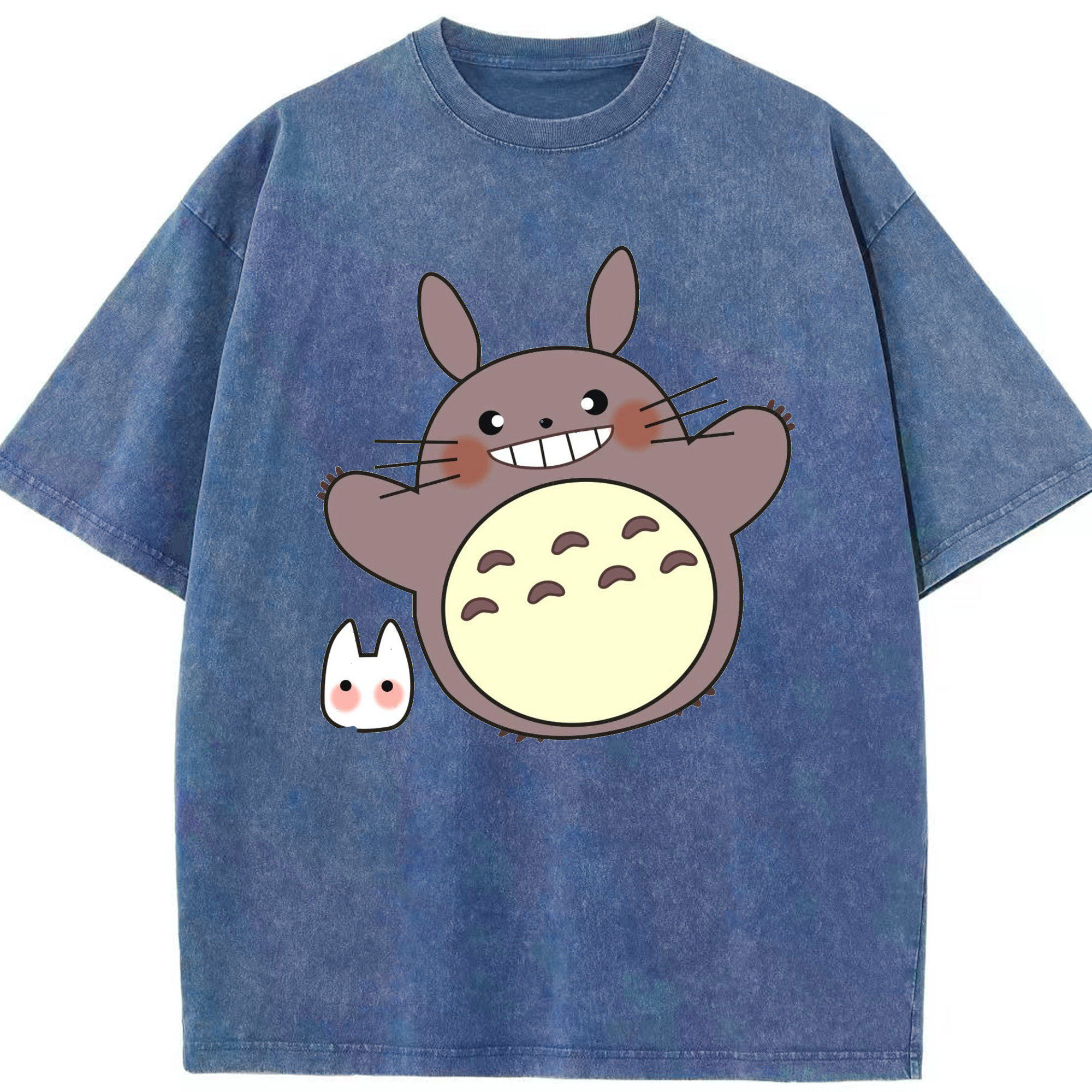 （画像用） となりのトトロ 草壁メイ 草壁サツキ My Neighbor Totoro Satsuki Kusakabe Mei Kusakabe 綿100% ヴィンテージ風 半袖Tシャツ（フロントプリント）