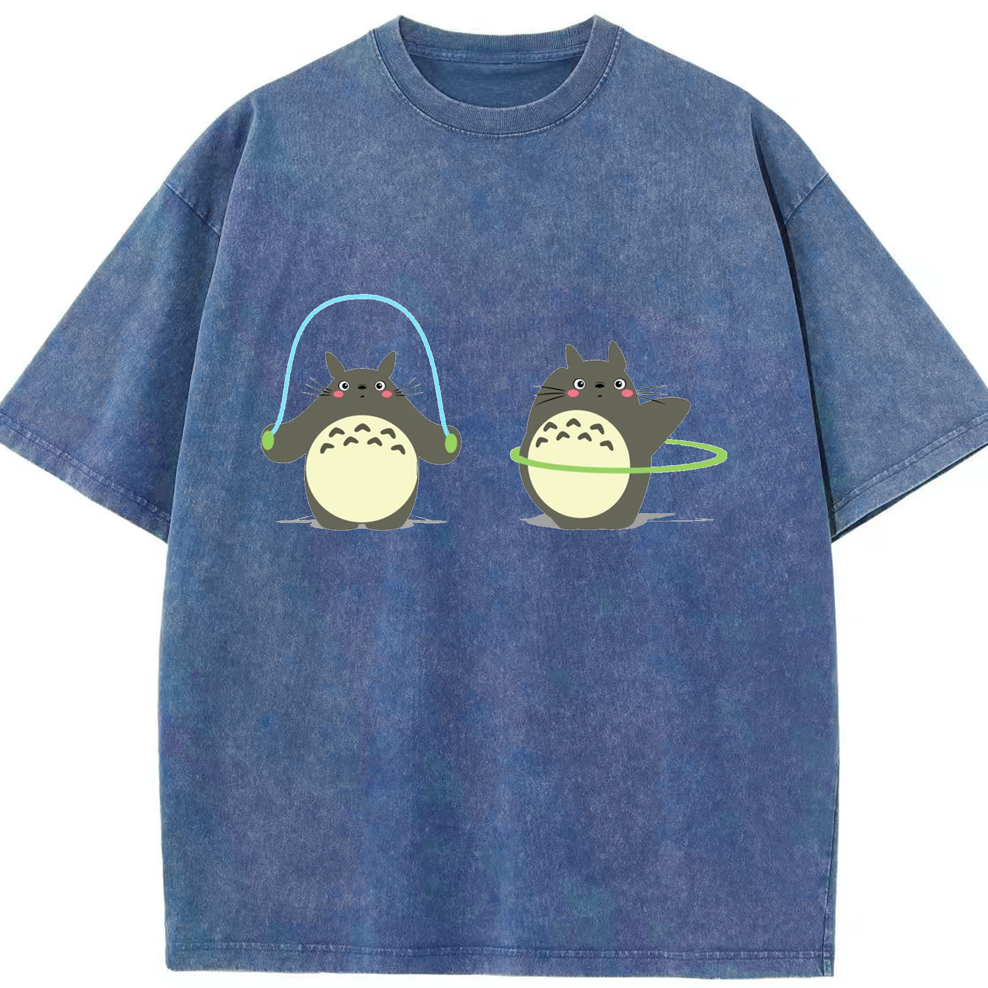 （画像用） となりのトトロ 草壁メイ 草壁サツキ My Neighbor Totoro Satsuki Kusakabe Mei Kusakabe 綿100% ヴィンテージ風 半袖Tシャツ（フロントプリント）