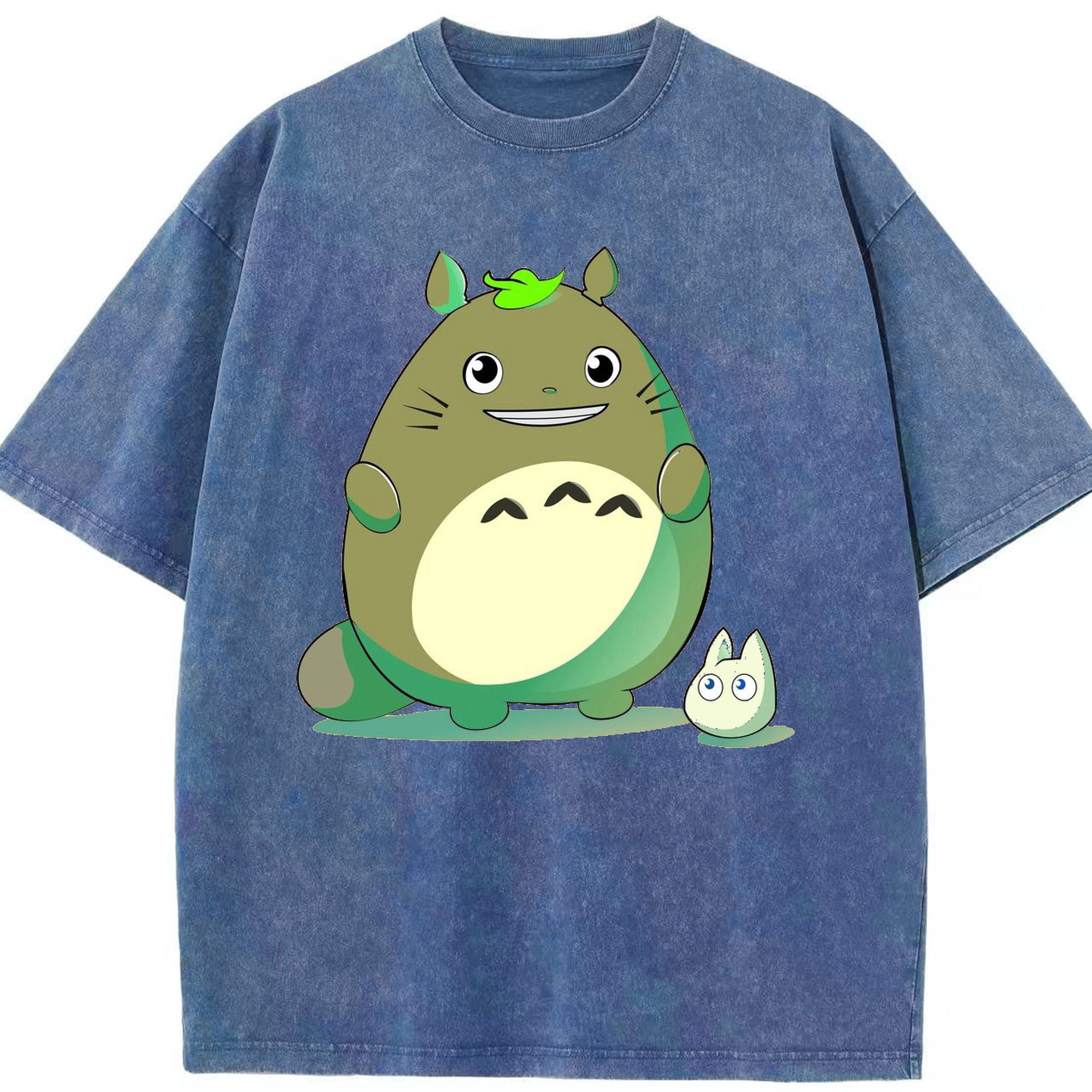 （画像用） となりのトトロ 草壁メイ 草壁サツキ My Neighbor Totoro Satsuki Kusakabe Mei Kusakabe 綿100% ヴィンテージ風 半袖Tシャツ（フロントプリント）