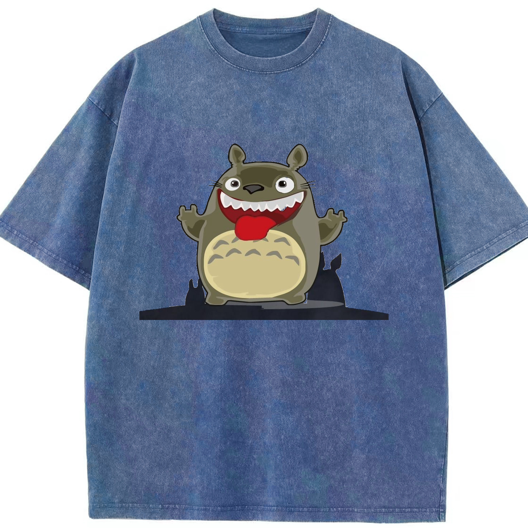 （画像用） となりのトトロ 草壁メイ 草壁サツキ My Neighbor Totoro Satsuki Kusakabe Mei Kusakabe 綿100% ヴィンテージ風 半袖Tシャツ（フロントプリント）
