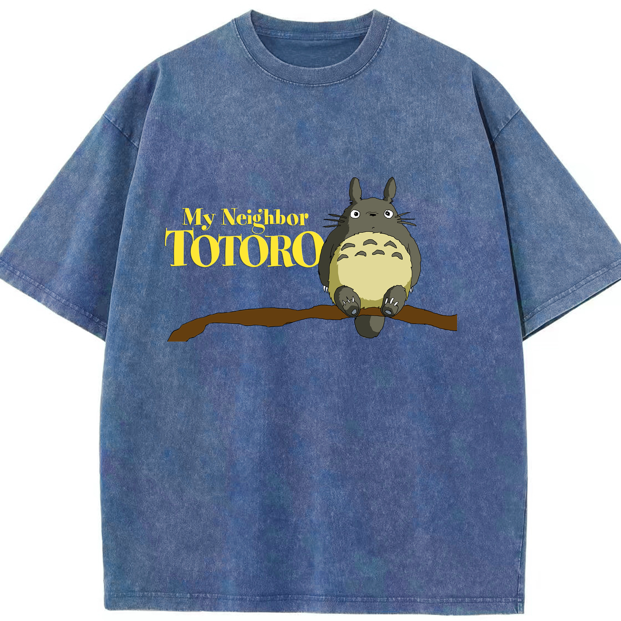 （画像用） となりのトトロ 草壁メイ 草壁サツキ My Neighbor Totoro Satsuki Kusakabe Mei Kusakabe 綿100% ヴィンテージ風 半袖Tシャツ（フロントプリント）