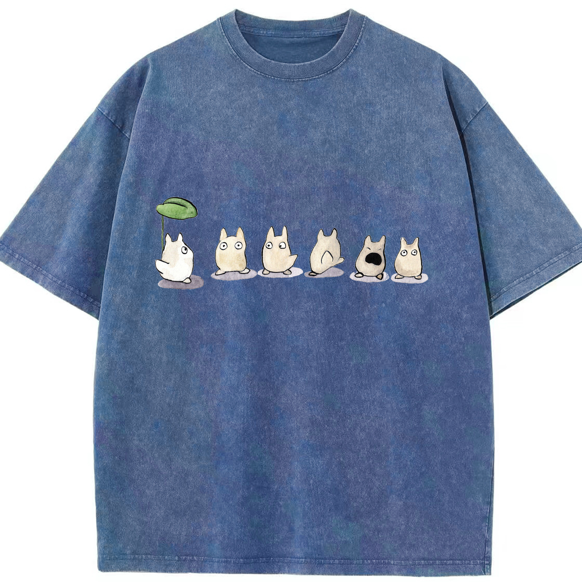 （画像用） となりのトトロ 草壁メイ 草壁サツキ My Neighbor Totoro Satsuki Kusakabe Mei Kusakabe 綿100% ヴィンテージ風 半袖Tシャツ（フロントプリント）