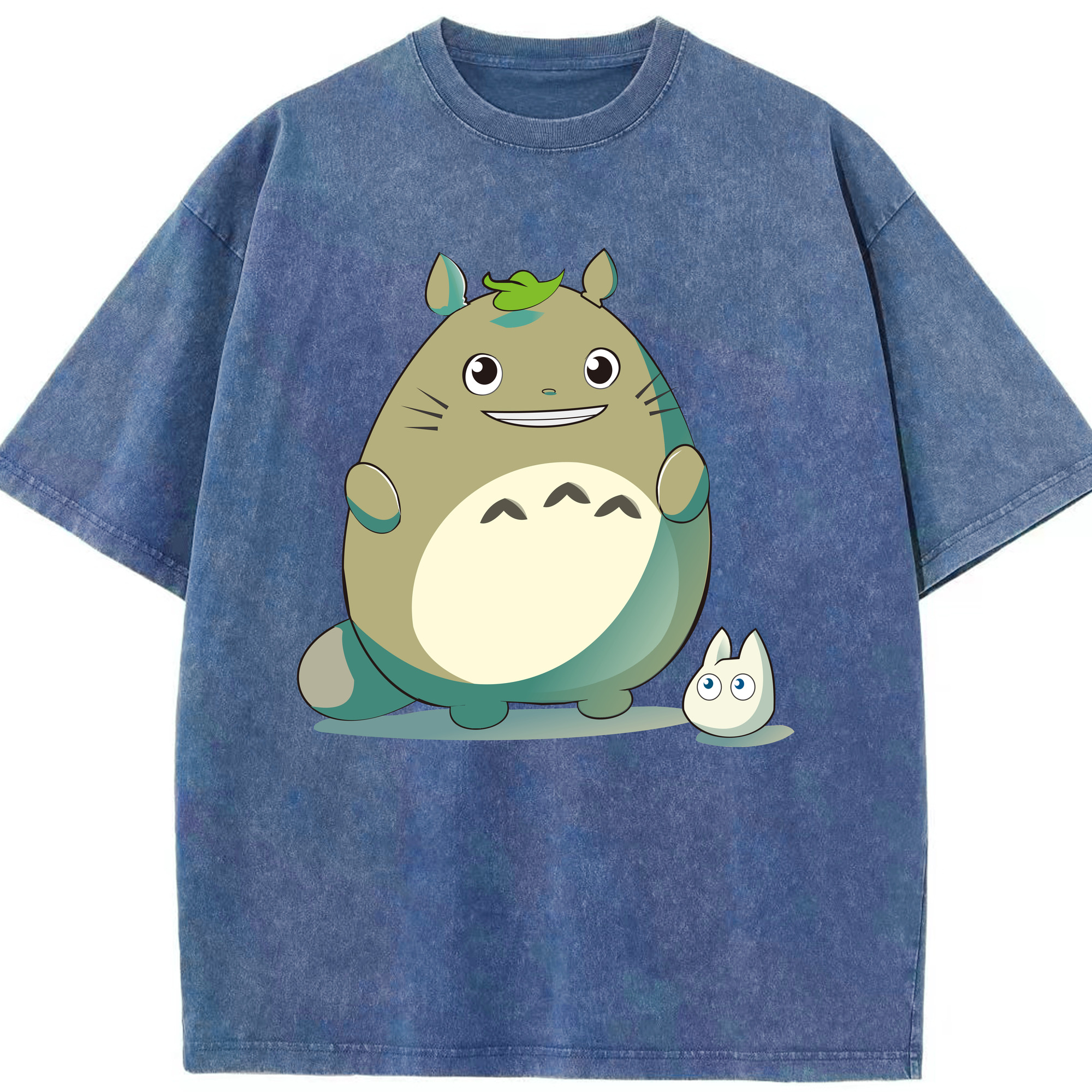 （画像用） となりのトトロ 草壁メイ 草壁サツキ My Neighbor Totoro Satsuki Kusakabe Mei Kusakabe 綿100% ヴィンテージ風 半袖Tシャツ（フロントプリント）