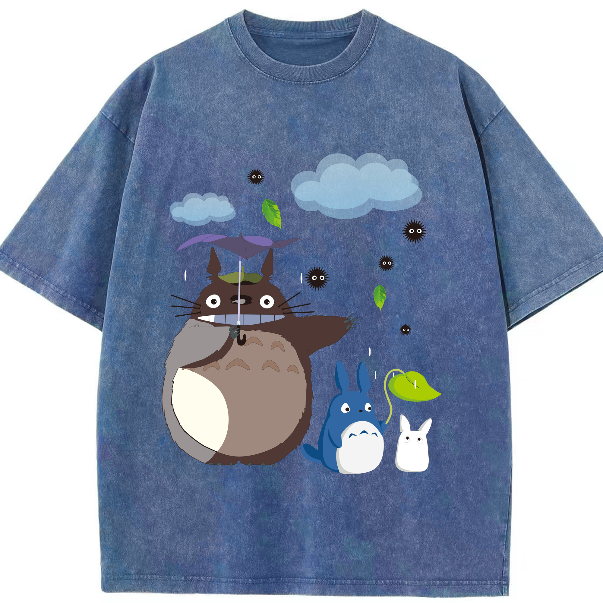 （画像用） となりのトトロ 草壁メイ 草壁サツキ My Neighbor Totoro Satsuki Kusakabe Mei Kusakabe 綿100% ヴィンテージ風 半袖Tシャツ（フロントプリント）