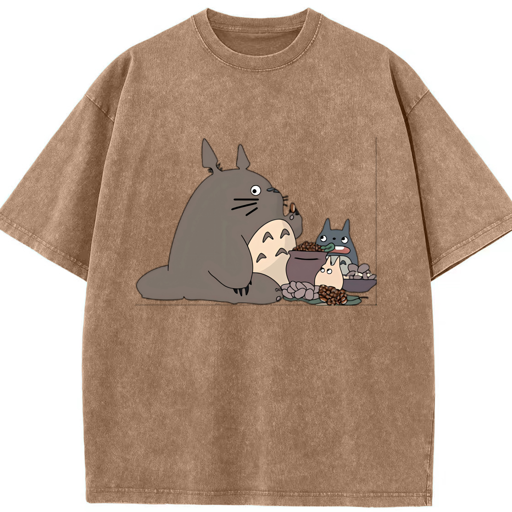 （画像用） となりのトトロ 草壁メイ 草壁サツキ My Neighbor Totoro Satsuki Kusakabe Mei Kusakabe 綿100% ヴィンテージ風 半袖Tシャツ（フロントプリント）